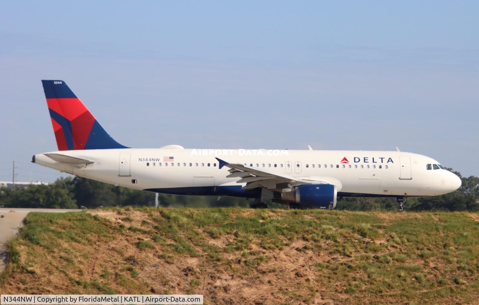 N344NW, 1993 Airbus A320-212 C/N 388, DAL A320 ax atl-roc