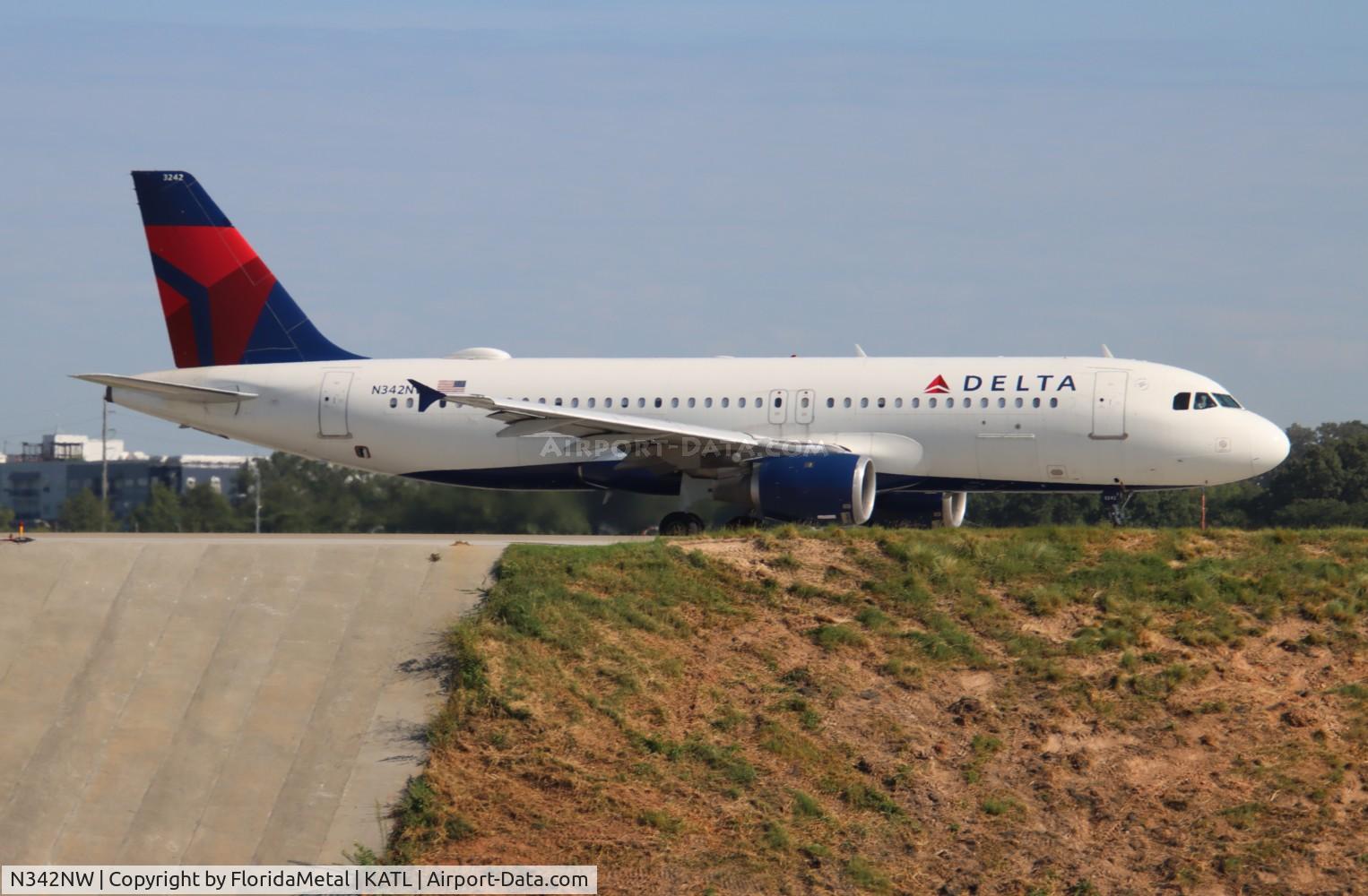N342NW, 1993 Airbus A320-212 C/N 381, DAL A320 zx atl-sat