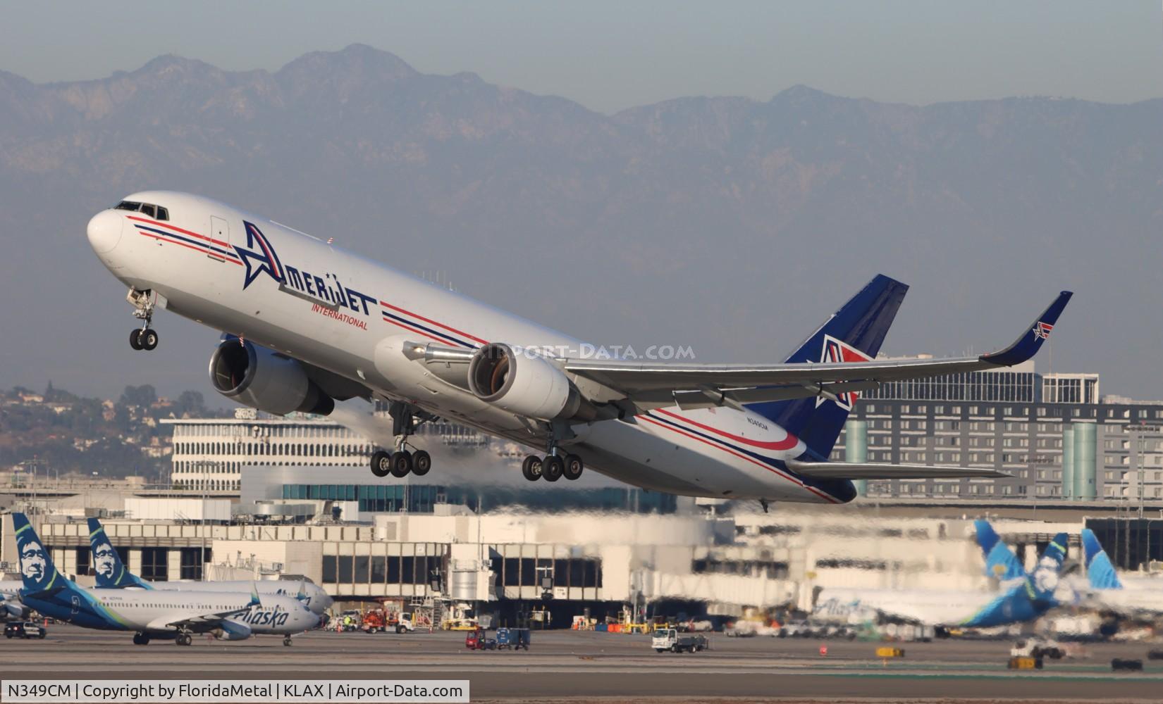 N349CM, 1993 Boeing 767-323/ER(BDSF) C/N 25450, AJT 767-300F zx lax-mga, mnmg