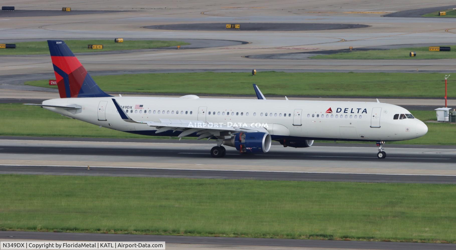 N349DX, 2018 Airbus A321-211 C/N 8233, DAL A321 zx phl-atl