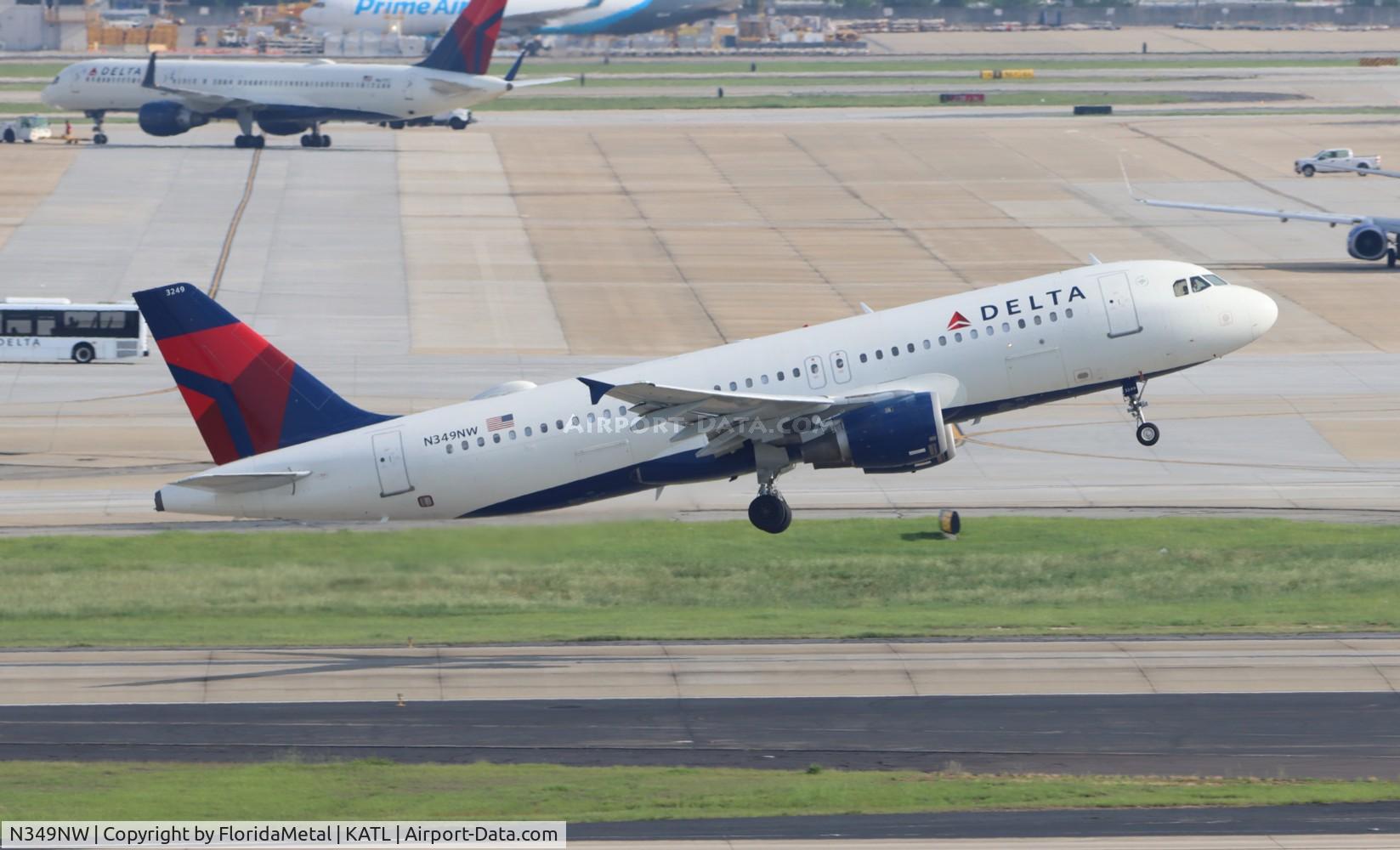 N349NW, 1993 Airbus A320-212 C/N 417, DAL A320 zx atl-iah
