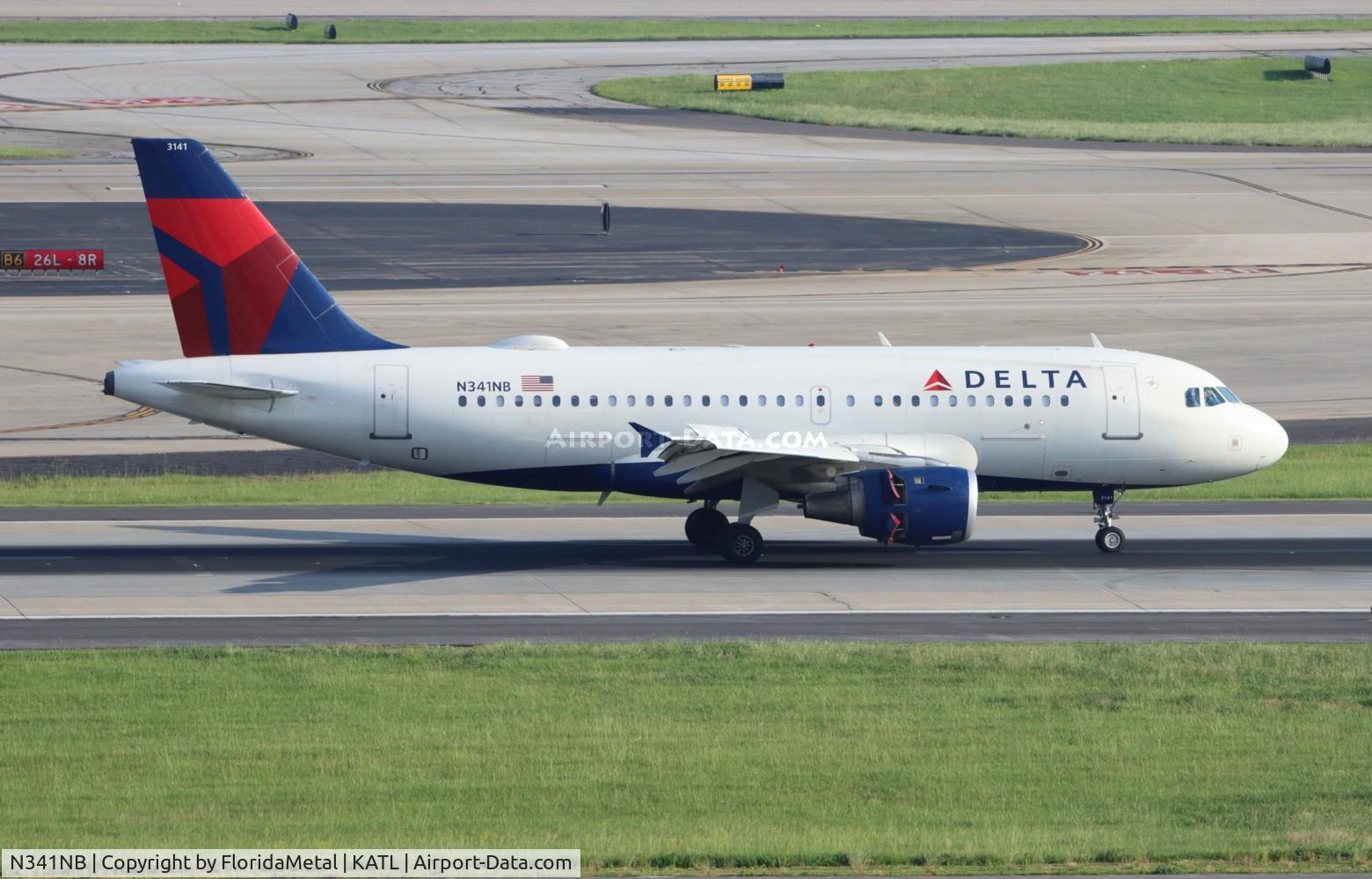 N341NB, 2002 Airbus A319-114 C/N 1738, DAL A319 zx iad-atl