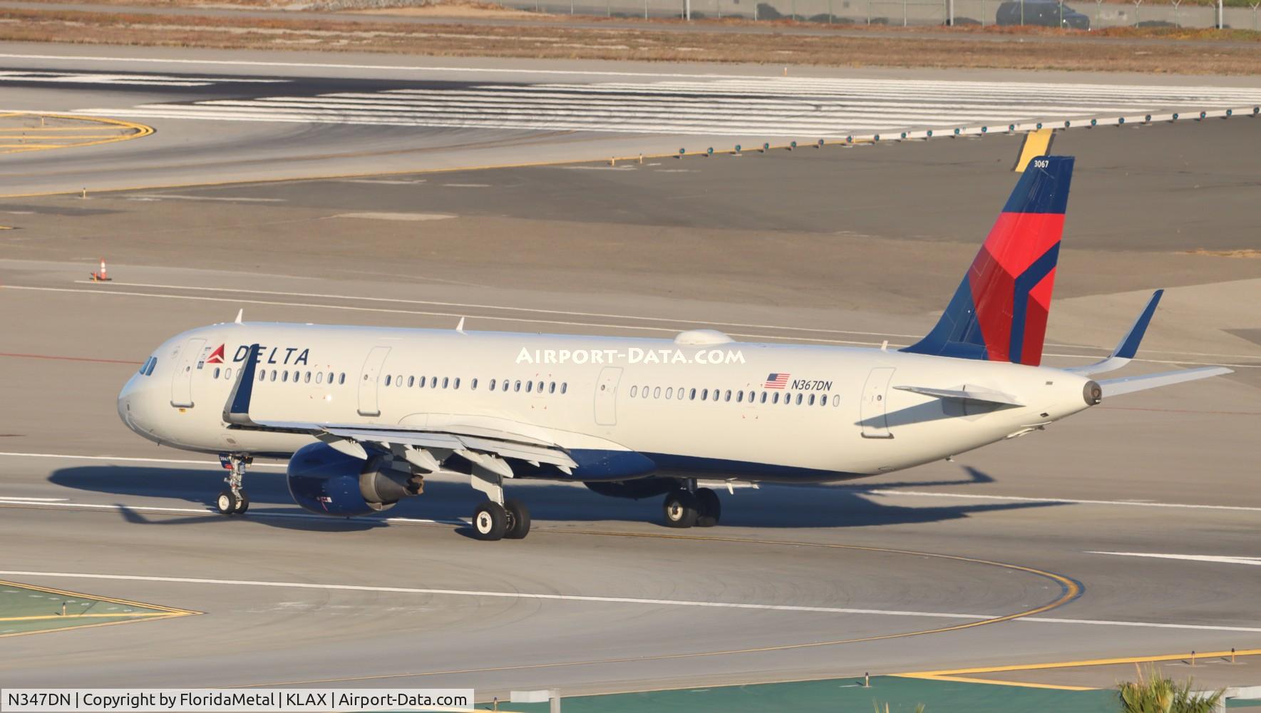 N347DN, 2018 Airbus A321-211 C/N 8250, DAL A321 zx lax-aus