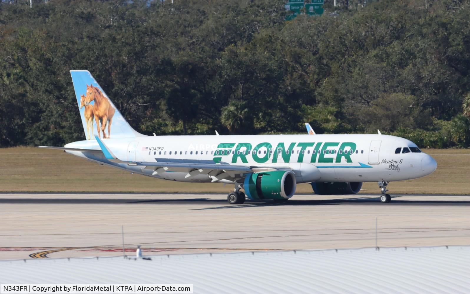 N343FR, 2018 Airbus A320-251N C/N 8580, FFT A32N zx bwi-tpa