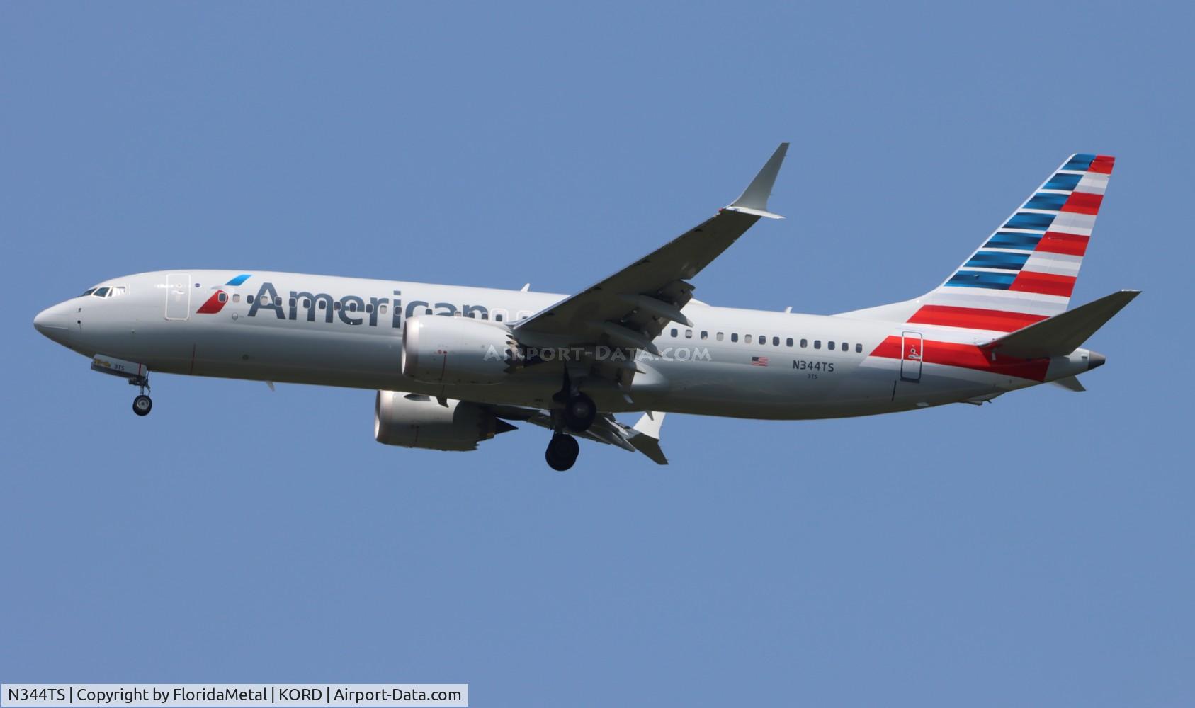N344TS, 2024 Boeing 737-8 MAX C/N 44491, AAL 737-8 zx sna-ord