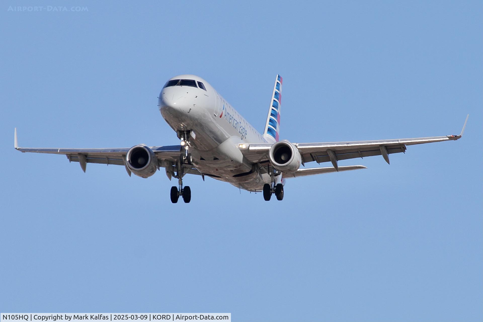N105HQ, 2007 Embraer 175LR (ERJ-170-200LR) C/N 17000163, E75S REPUBLIC AIRWAYS / AMERICAN EAGLE EMBRAER 175LR  N105HQ RPA4724  IAH-ORD