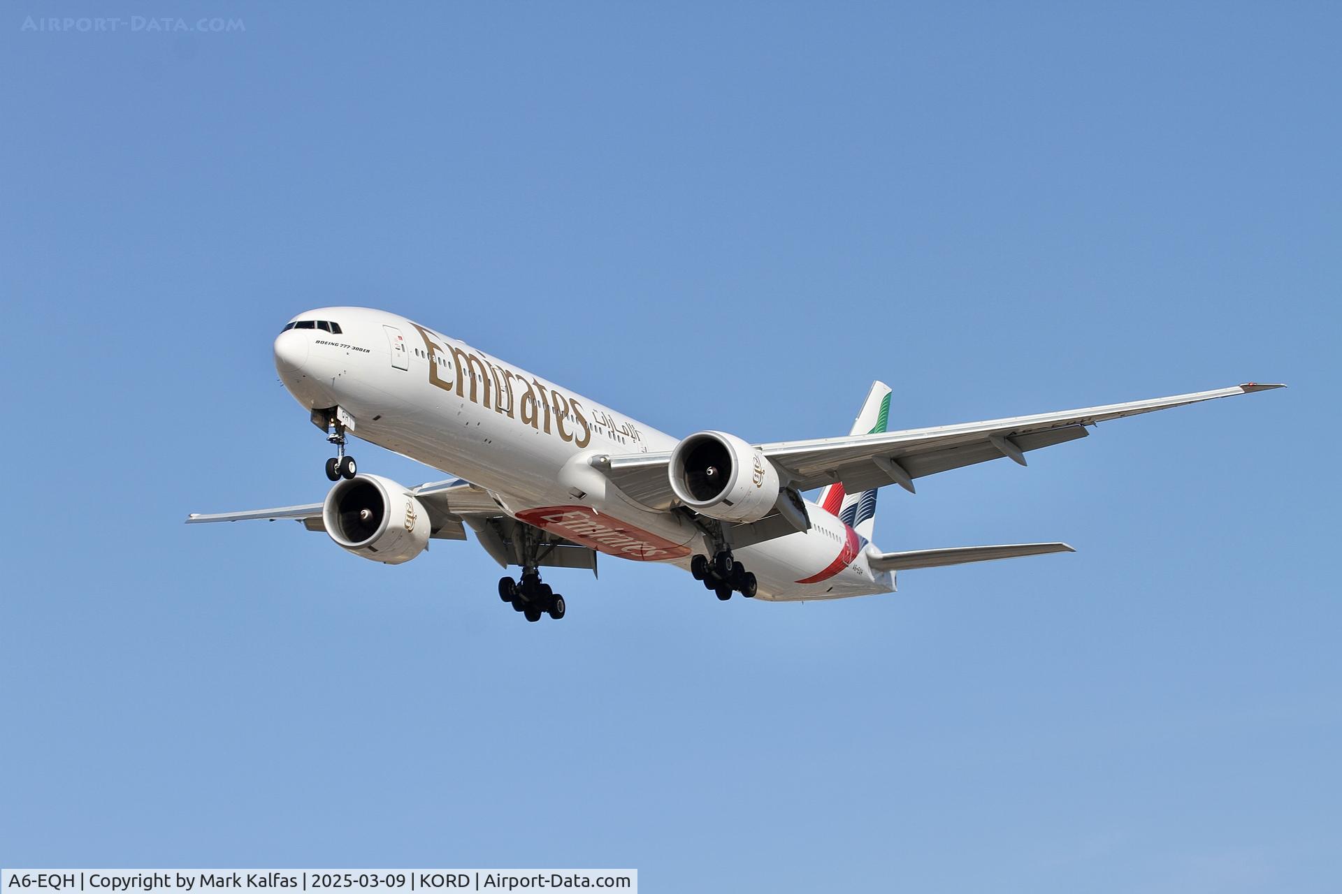 A6-EQH, 2017 Boeing 777-31H/ER C/N 42353, B77W EMIRATES BOEING 777-31H A6-EQH UAE235 DXB-ORD