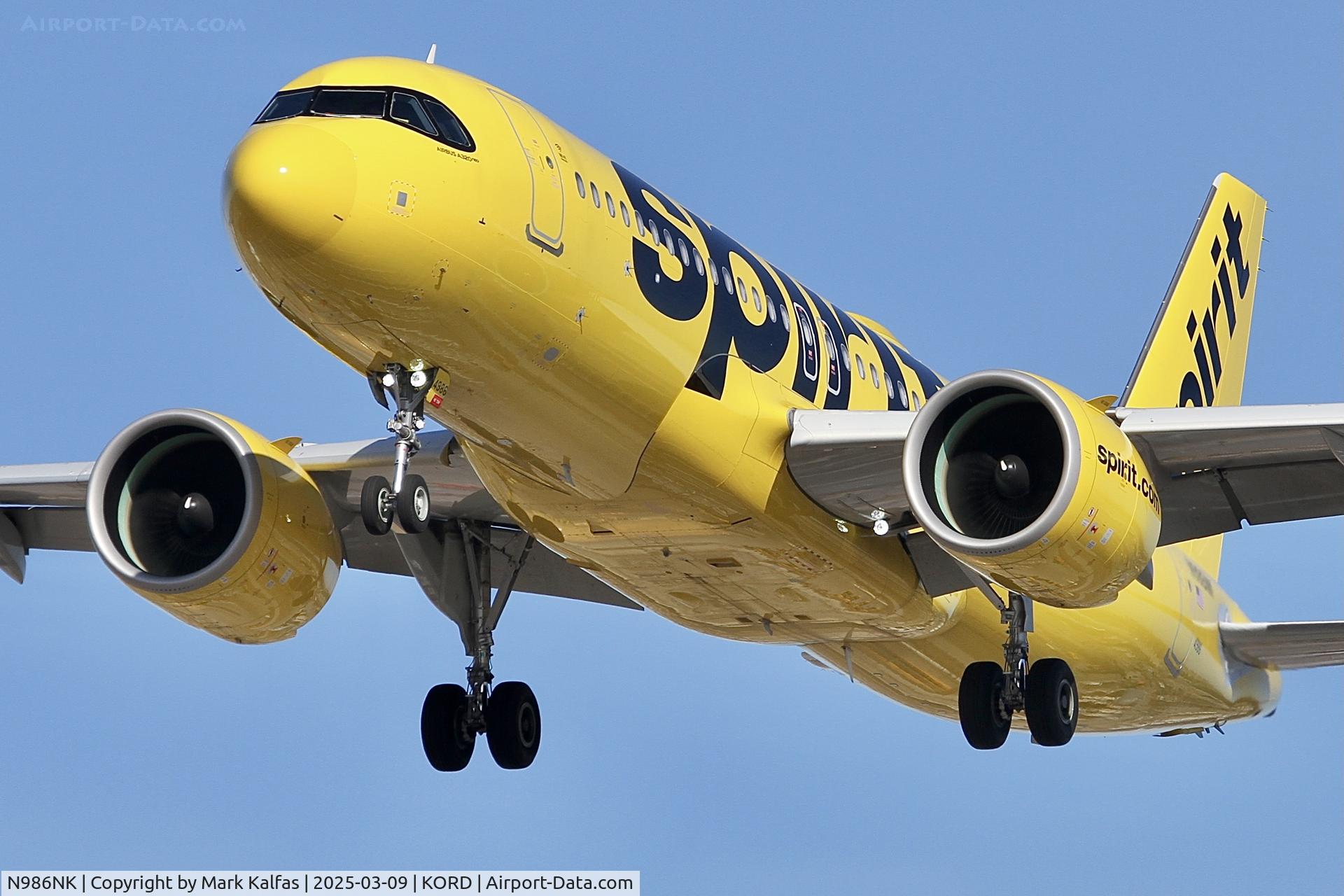 N986NK, 2023 Airbus 320-271N C/N 11643, A20N SPIRIT AIRLINES AIRBUS A320-271N N986NK NKS282 FLL-ORD