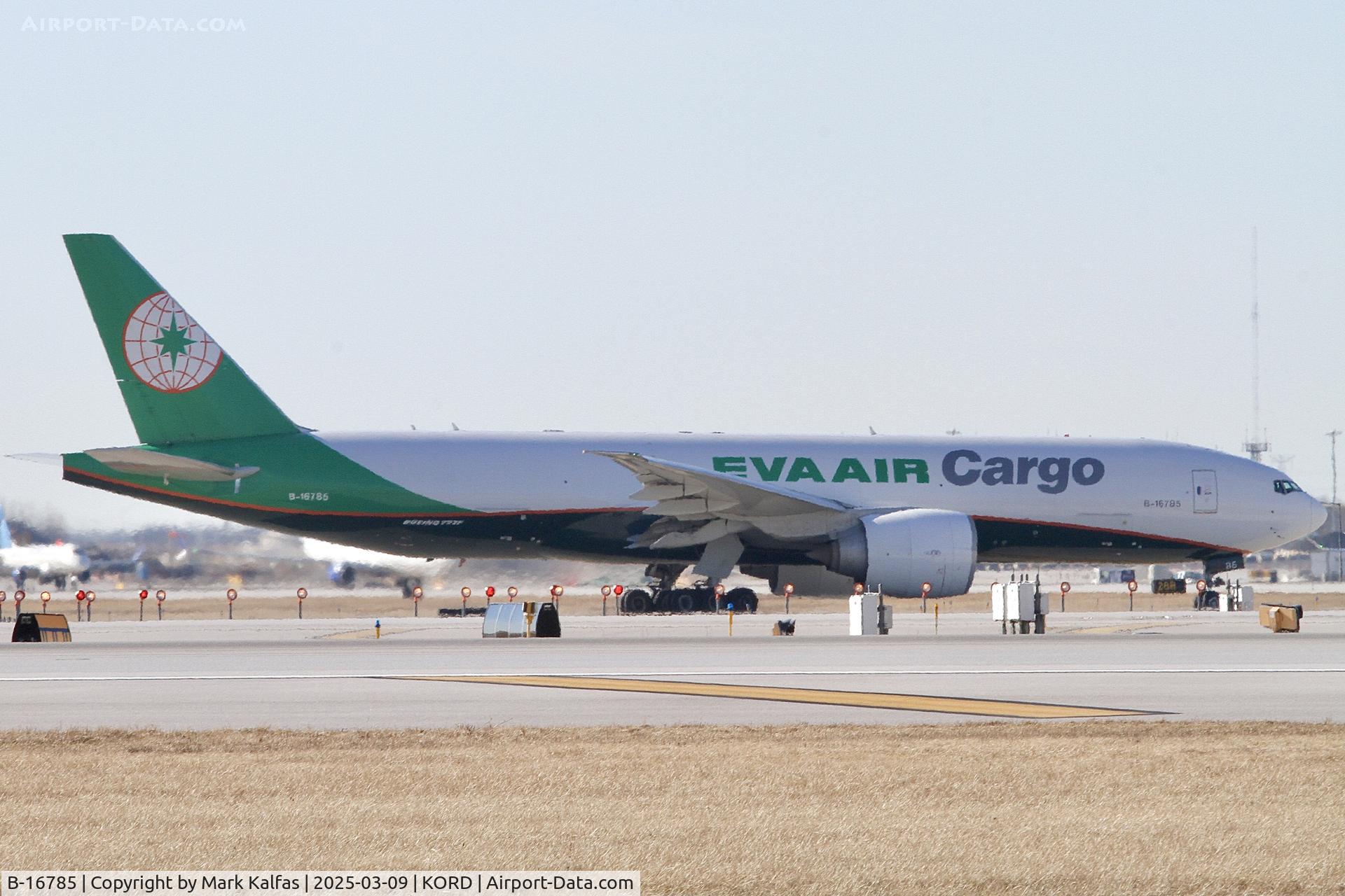 B-16785, 2018 Boeing 777-F5E C/N 62827, B77L EVA AIR CARGO Boeing 777-F5E B-16785 EVA651 ORD-ANC