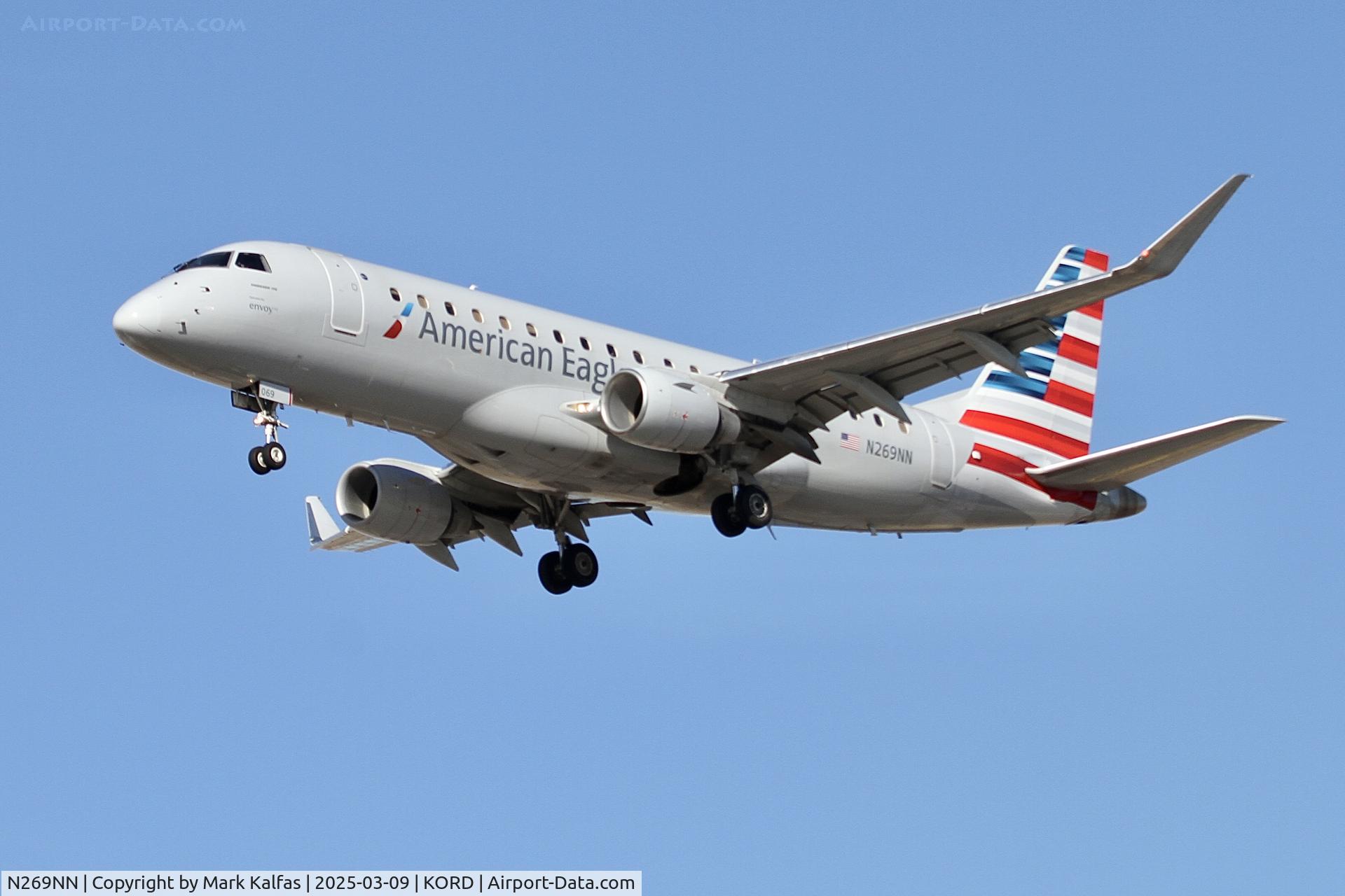 N269NN, 2019 Embraer 175LR (ERJ-170-200LR) C/N 17000774, E75L Envoy/American Eagle Embraer 175LR (ERJ-170-200LR) N269NN ENY3980 ABQ- ORD