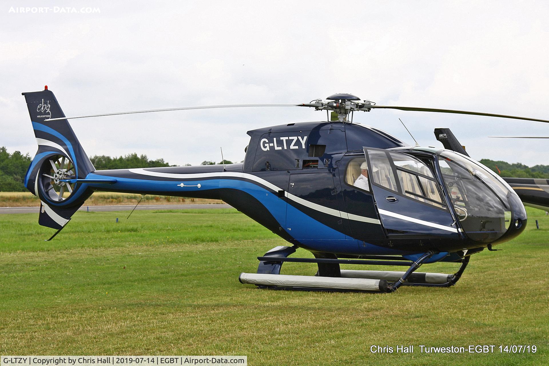 G-LTZY, 1999 Eurocopter EC-120B Colibri C/N 1073, Turweston, British Grand Prix weekend