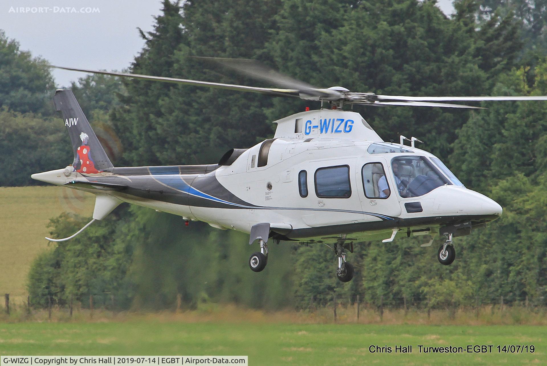 G-WIZG, 2001 AgustaWestland AW-109E Power C/N 11123, Turweston, British Grand Prix weekend