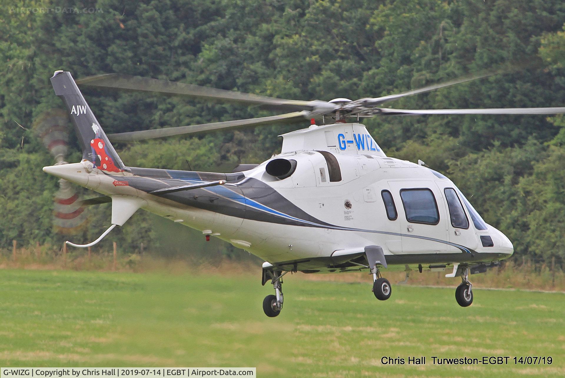 G-WIZG, 2001 AgustaWestland AW-109E Power C/N 11123, Turweston, British Grand Prix weekend