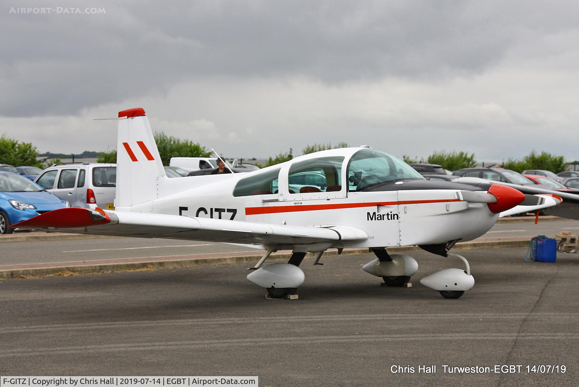 F-GITZ, Grumman American AG-5B Tiger C/N 10140, Turweston, British Grand Prix weekend