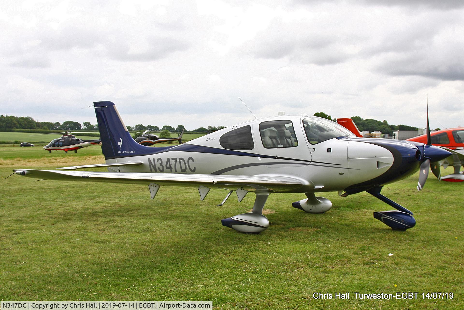 N347DC, 2015 Cirrus SR-22T G5-GTS Platinum C/N 1104, Turweston, British Grand Prix weekend