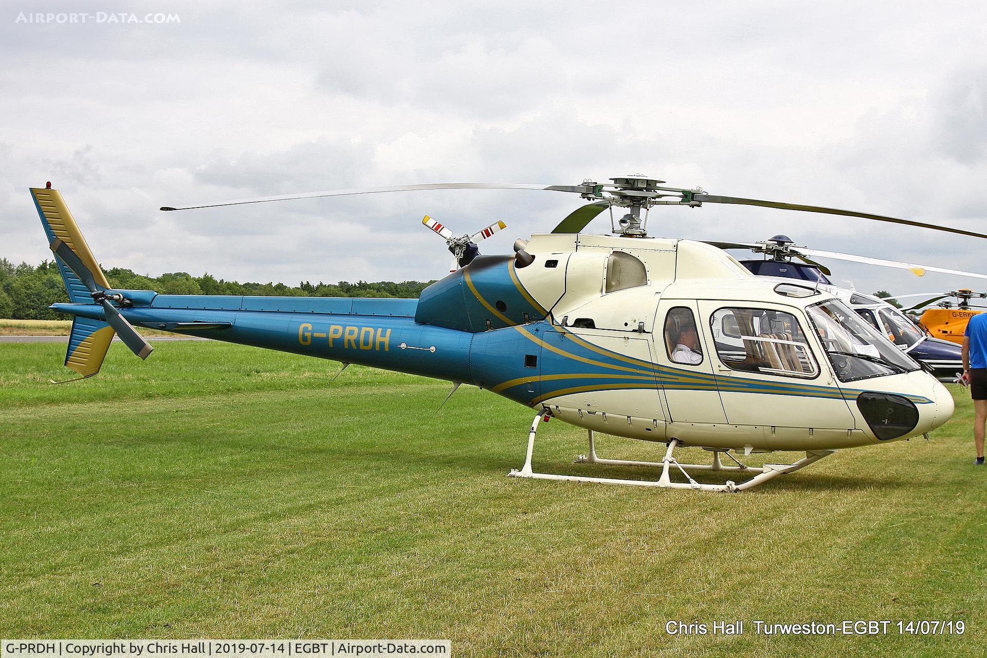 G-PRDH, 1987 Aerospatiale AS-355F-2 Ecureuil 2 C/N 5367, Turweston, British Grand Prix weekend