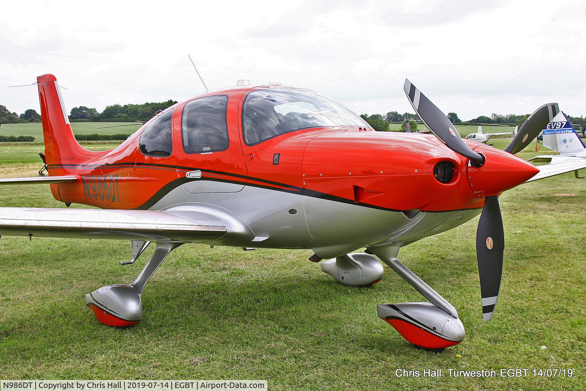 N986DT, 2017 Cirrus SR-22T G6-GTS Platinum C/N 1630, Turweston, British Grand Prix weekend
