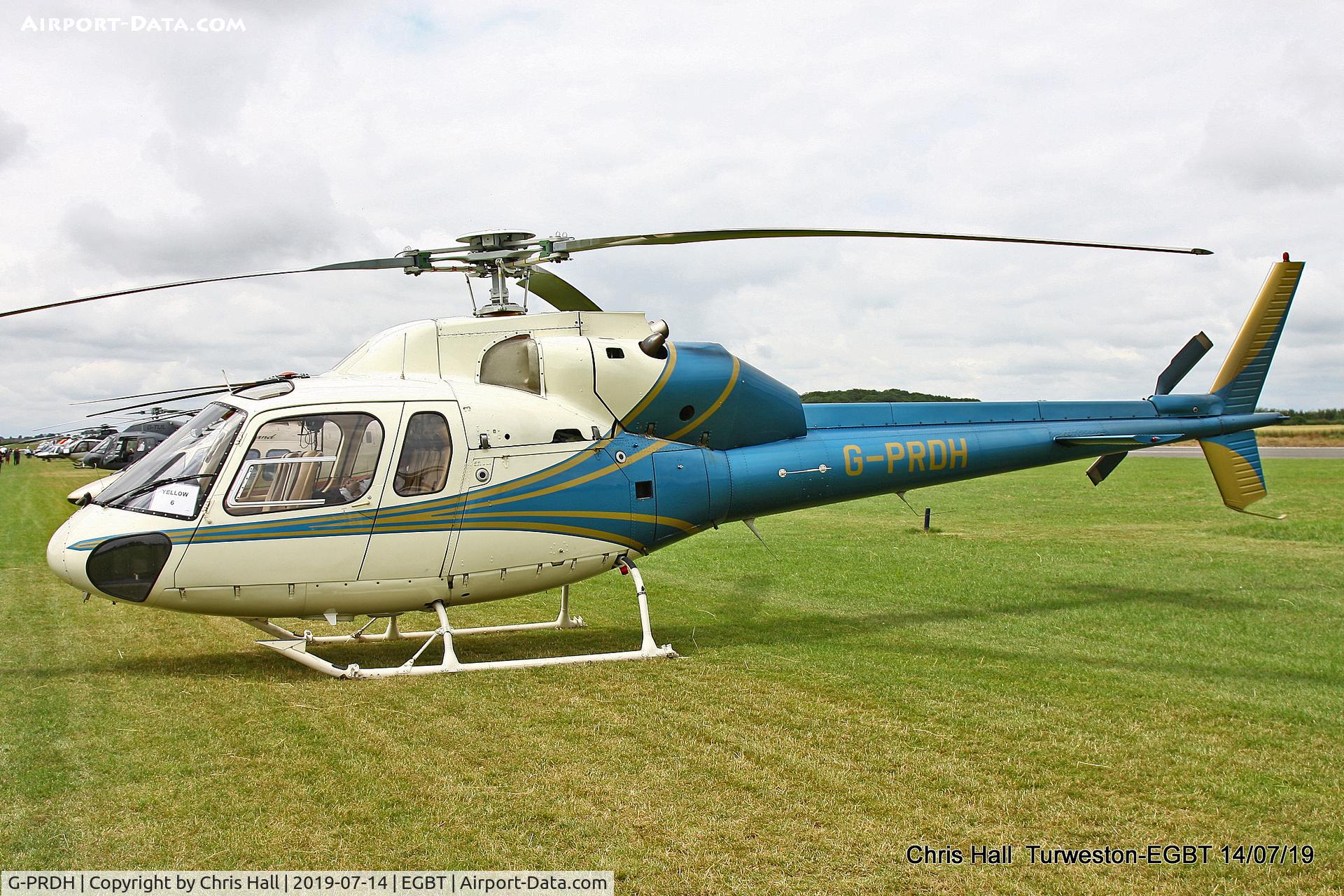 G-PRDH, 1987 Aerospatiale AS-355F-2 Ecureuil 2 C/N 5367, Turweston, British Grand Prix weekend