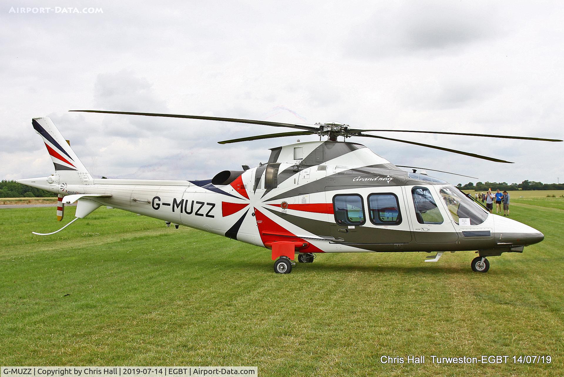 G-MUZZ, 2013 AgustaWestland AW-109SP GrandNew C/N 22325, Turweston, British Grand Prix weekend