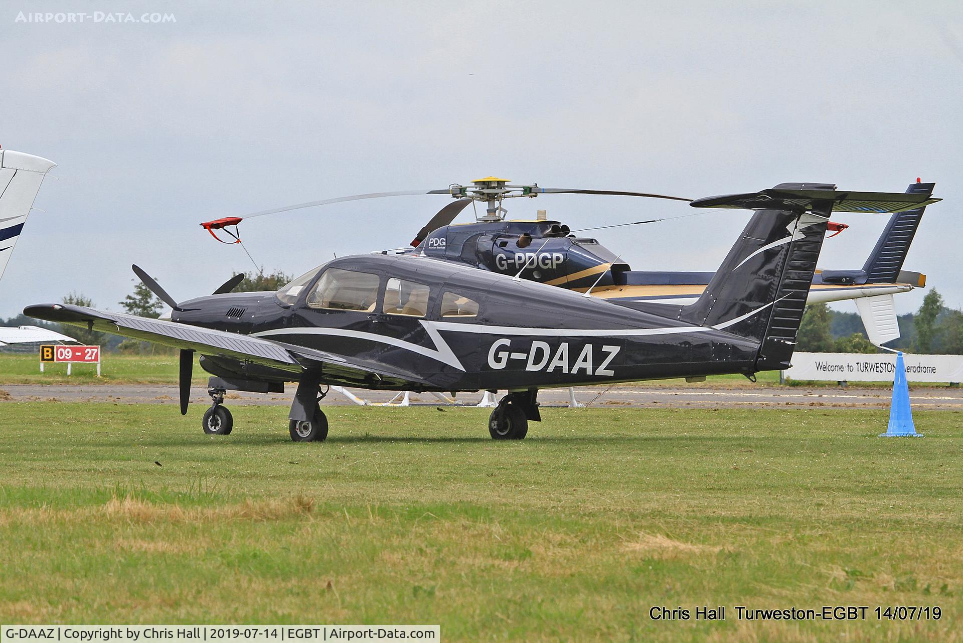 G-DAAZ, 1979 Piper PA-28RT-201T Turbo Arrow IV C/N 28R-7931247, Turweston, British Grand Prix weekend