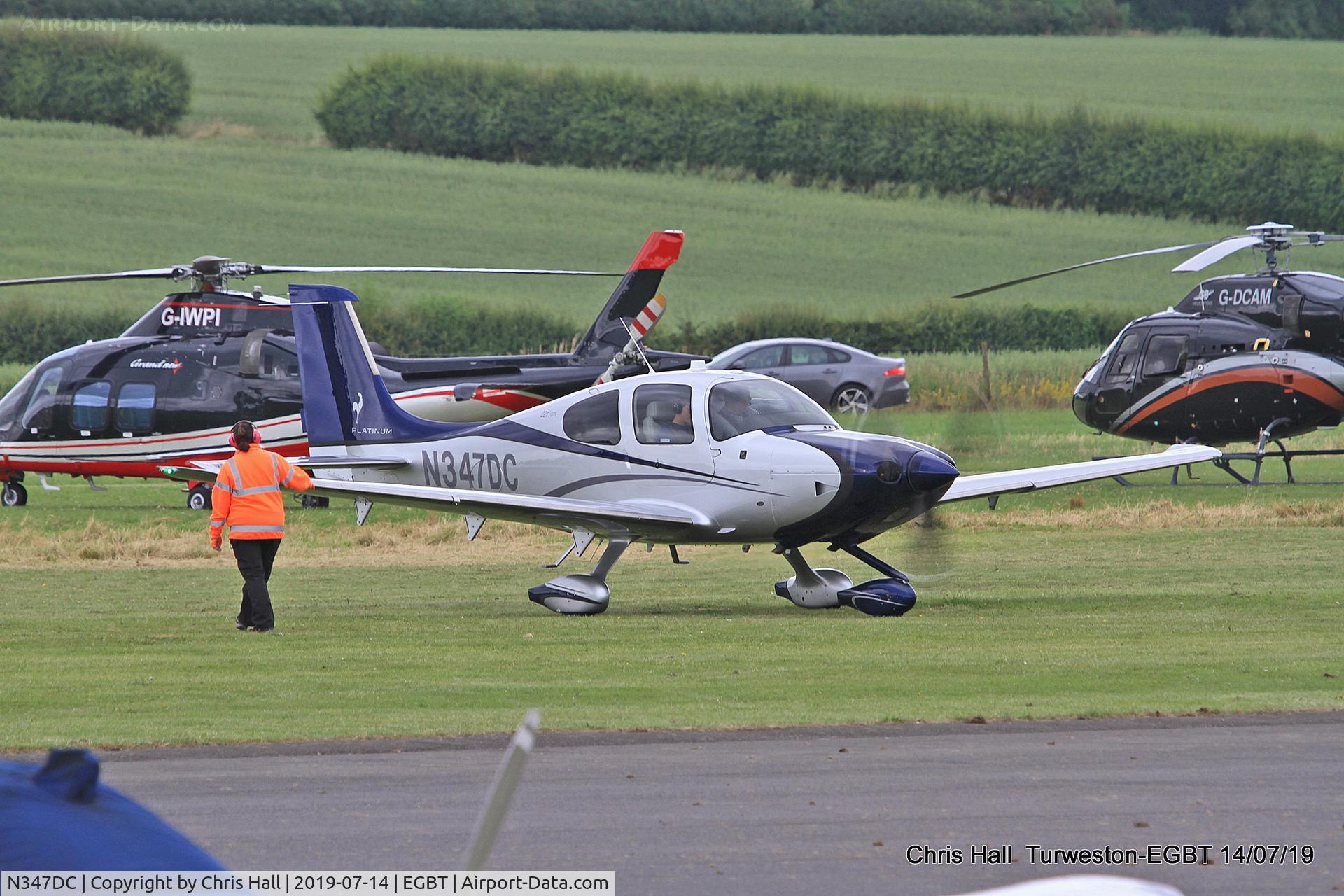 N347DC, 2015 Cirrus SR-22T G5-GTS Platinum C/N 1104, Turweston, British Grand Prix weekend