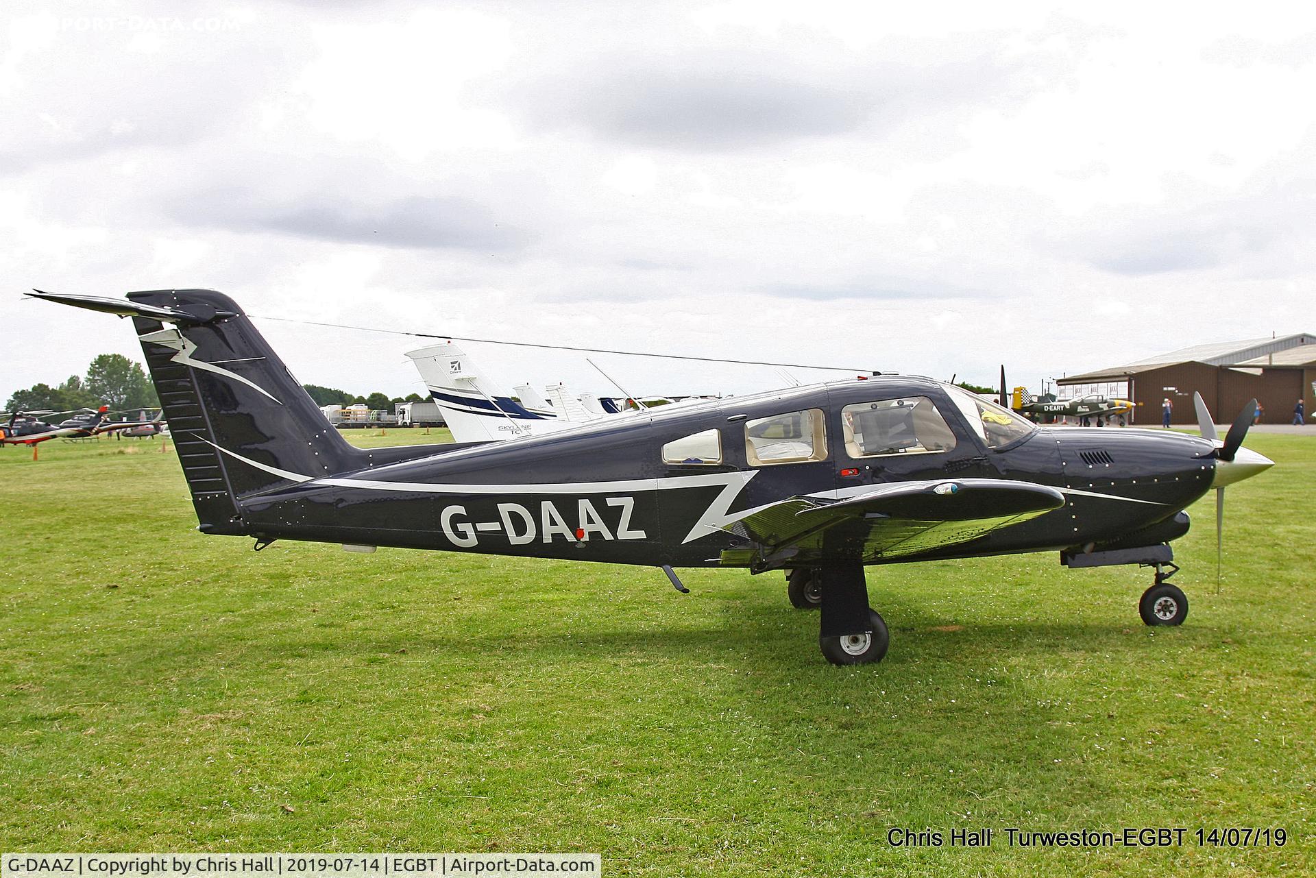 G-DAAZ, 1979 Piper PA-28RT-201T Turbo Arrow IV C/N 28R-7931247, Turweston, British Grand Prix weekend