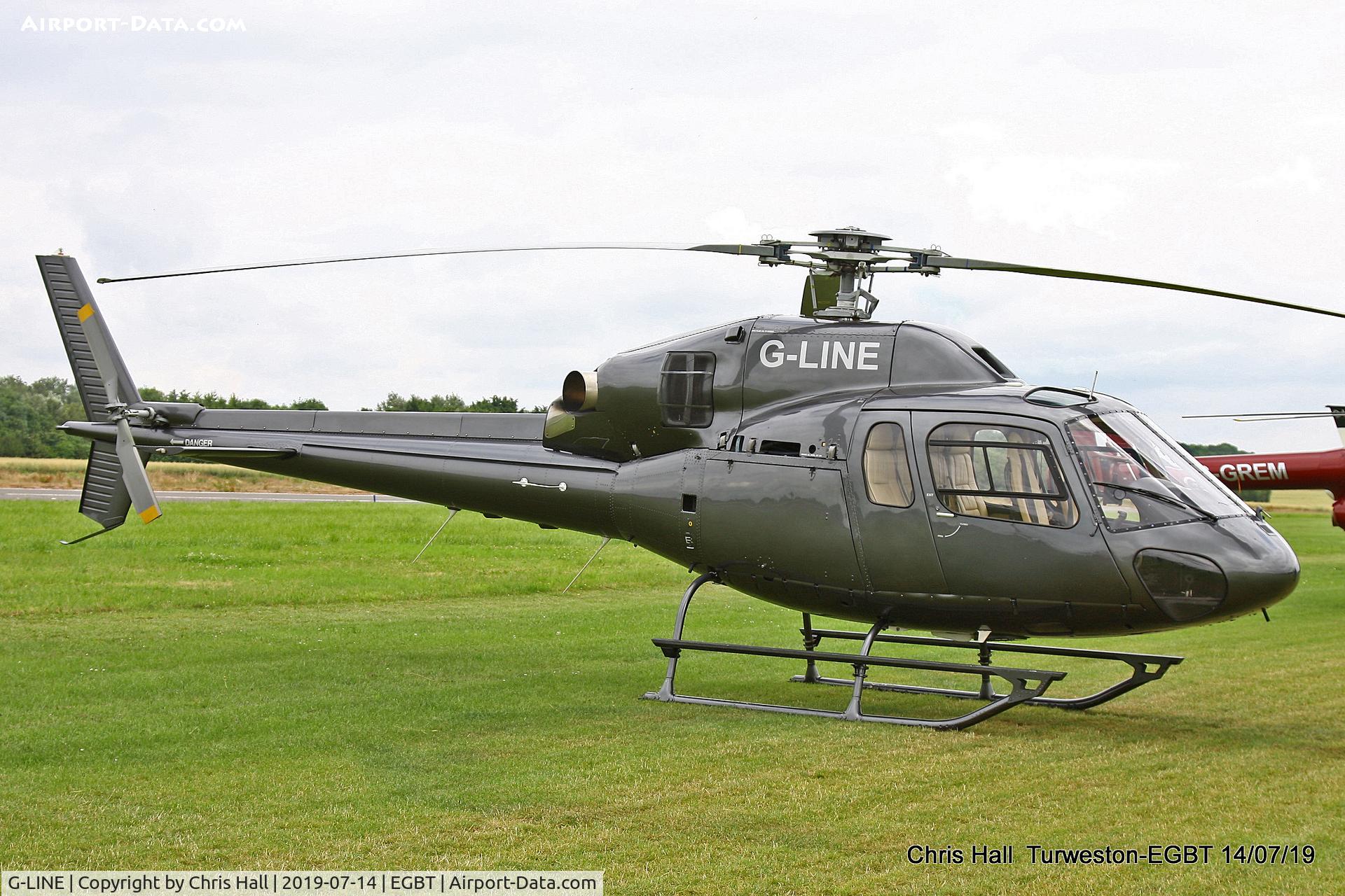 G-LINE, 1994 Eurocopter AS-355N Ecureuil 2 C/N 5566, Turweston, British Grand Prix weekend