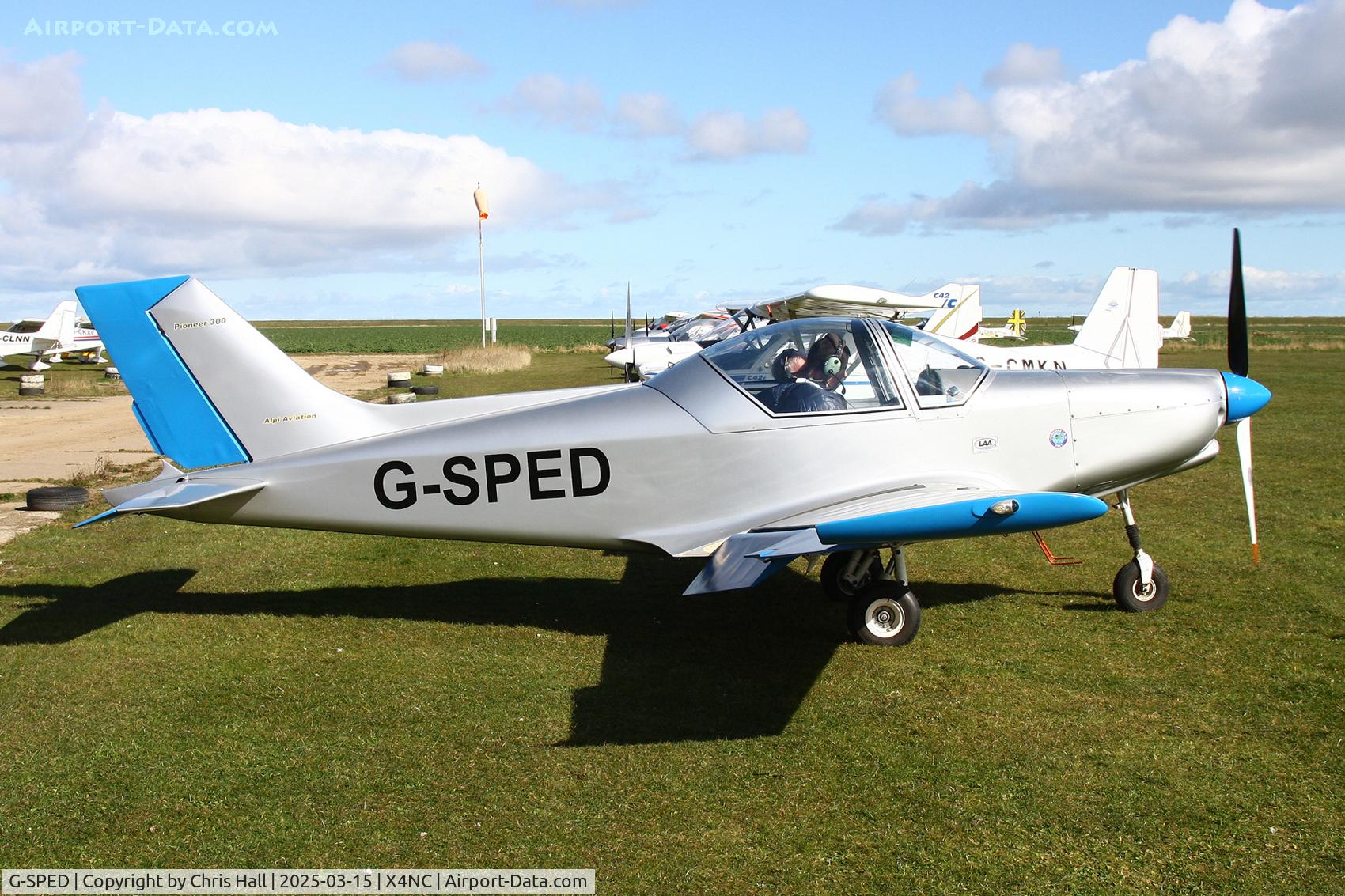 G-SPED, 2008 Alpi Aviation Pioneer 300 C/N LAA 330-14797, North Coates Spring microlight fly in