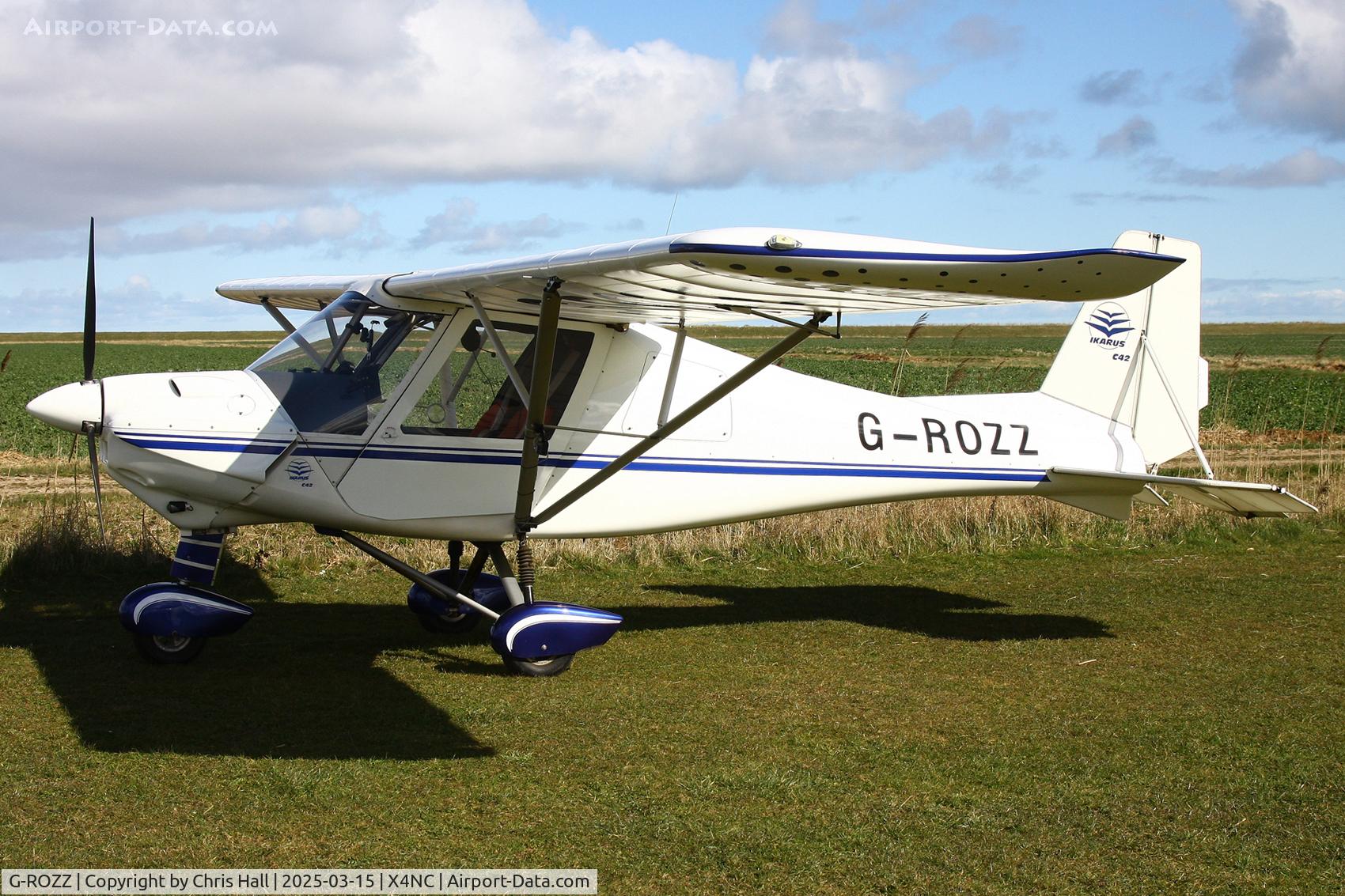 G-ROZZ, 2004 Comco Ikarus C42 FB80 C/N 0407-6607, North Coates Spring microlight fly in