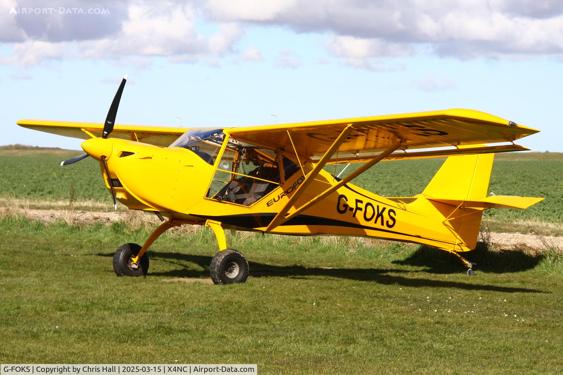 G-FOKS, 2017 AeroPro Eurofox  912(S) C/N LAA 376-15473, North Coates Spring microlight fly in