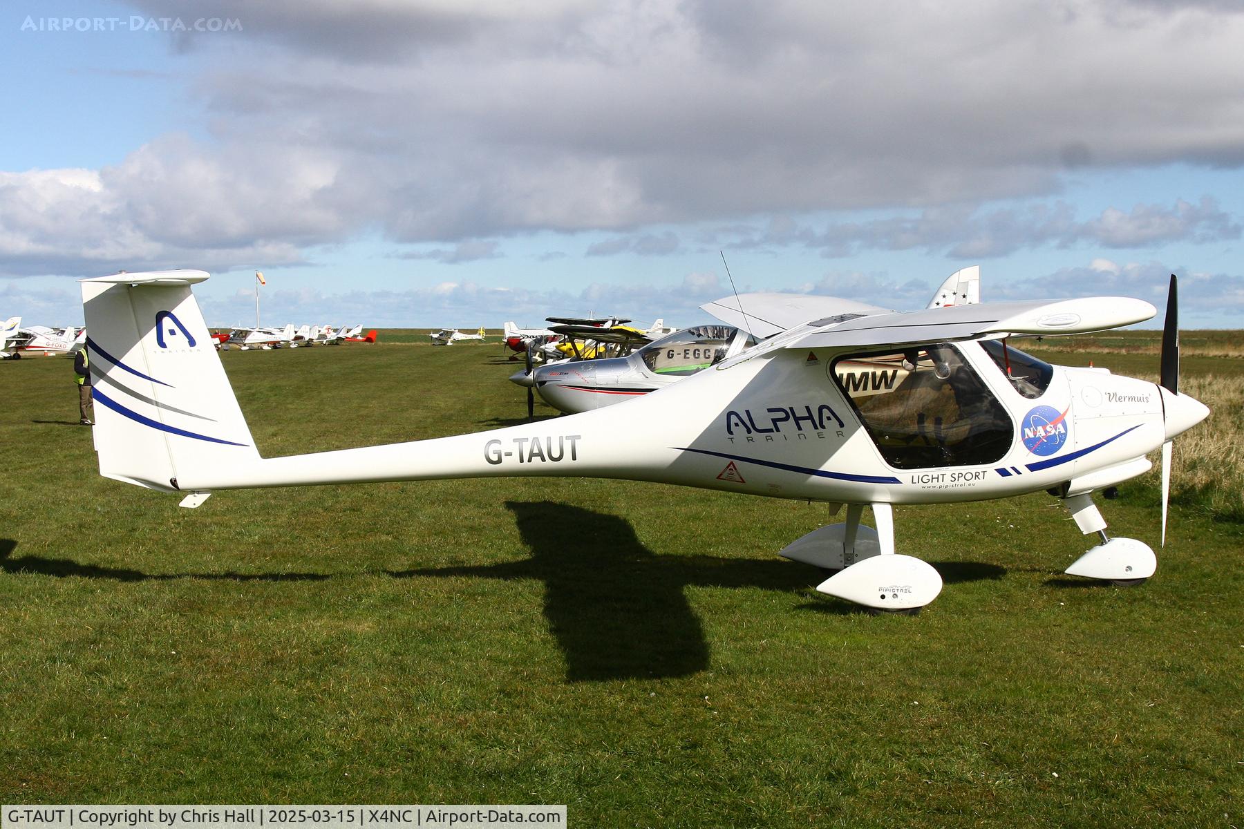 G-TAUT, 2019 Pipistrel Alpha BCAR-S 164 C/N AT1640005, North Coates Spring microlight fly in