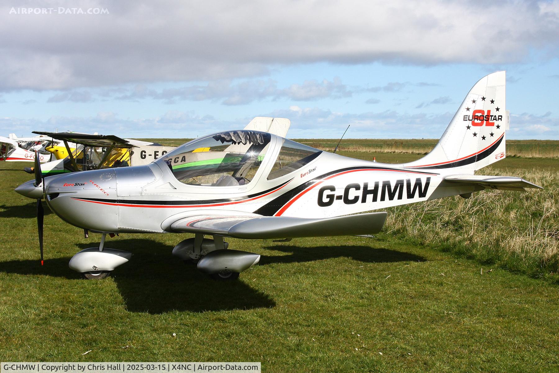 G-CHMW, 2013 Aerotechnik EV-97 Eurostar SL C/N LAA 315B-15158, North Coates Spring microlight fly in