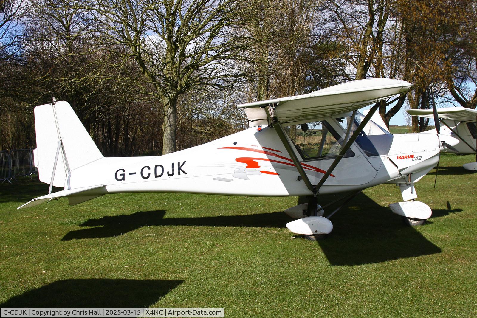 G-CDJK, 2005 Comco Ikarus C42 FB80 C/N 0504-6666, North Coates Spring microlight fly in