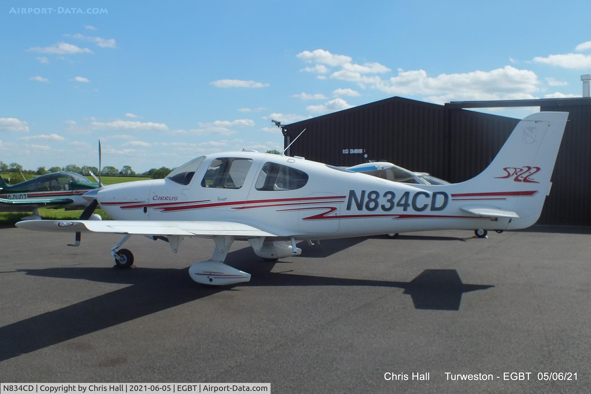 N834CD, 2002 Cirrus SR22 C/N 0168, Turweston