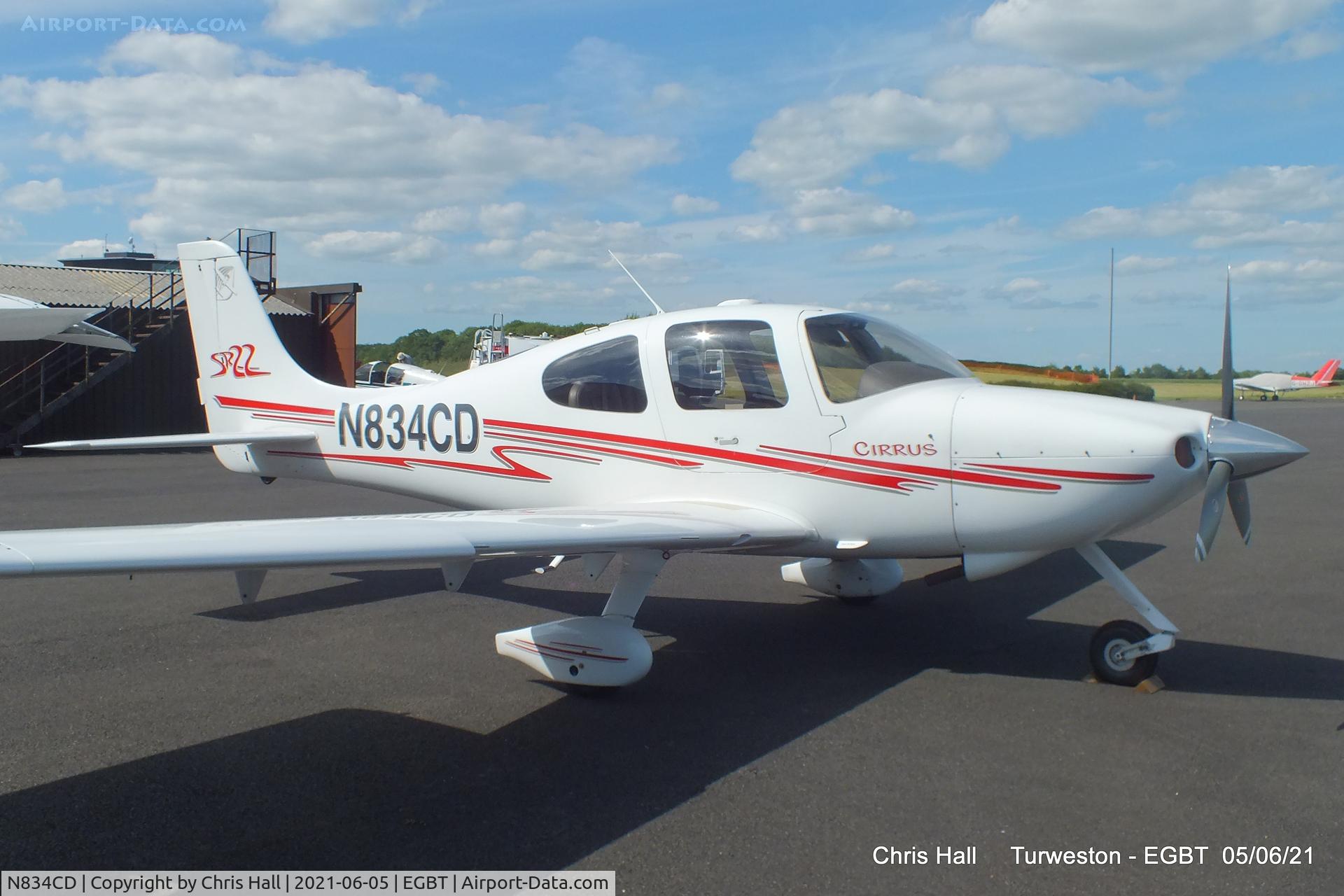 N834CD, 2002 Cirrus SR22 C/N 0168, Turweston