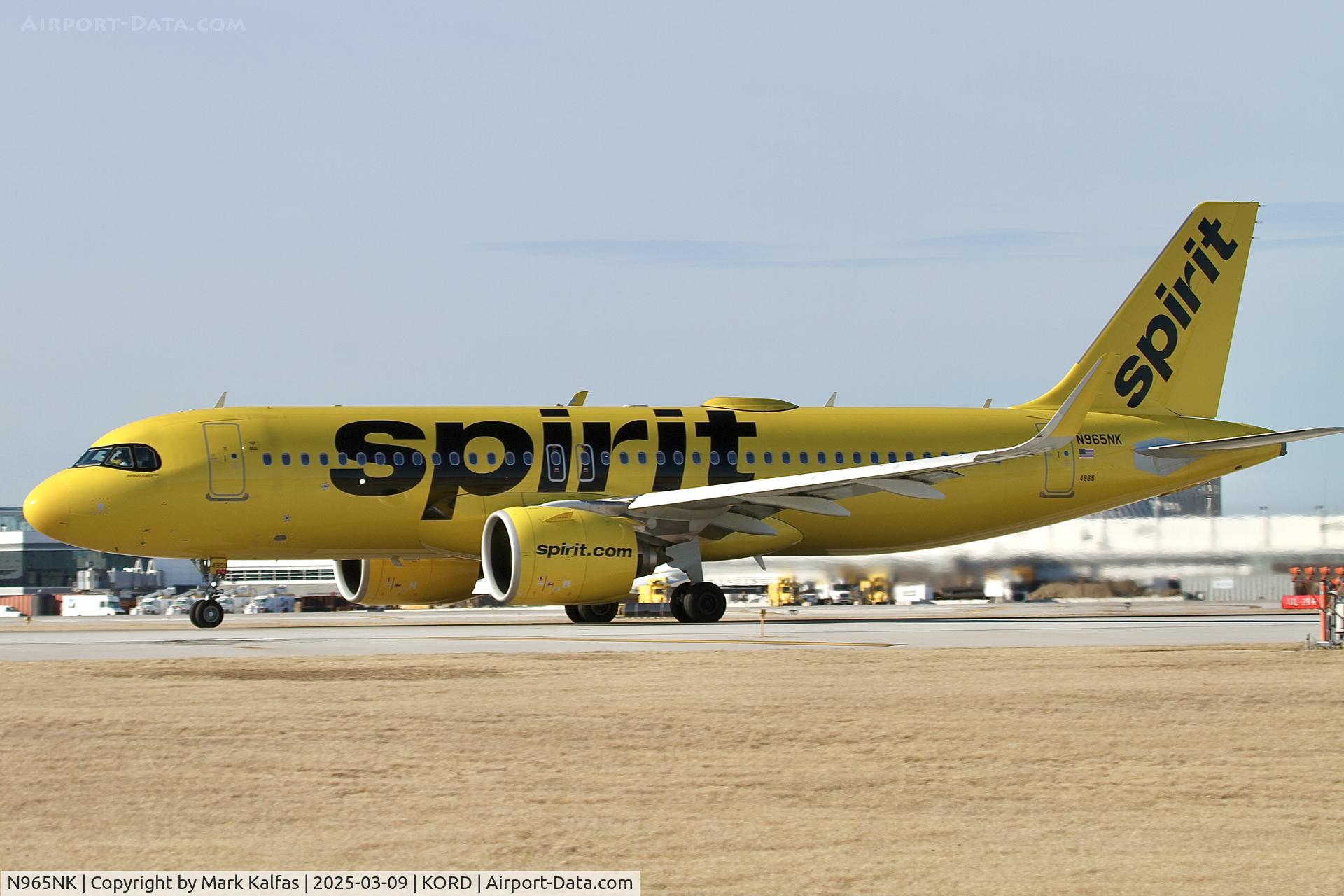 N965NK, 2022 Airbus A320-271N C/N 11124, A20N SPIRIT AIRLINES AIRBUS A320-271N neo N965NK NK494  ORD-MSY