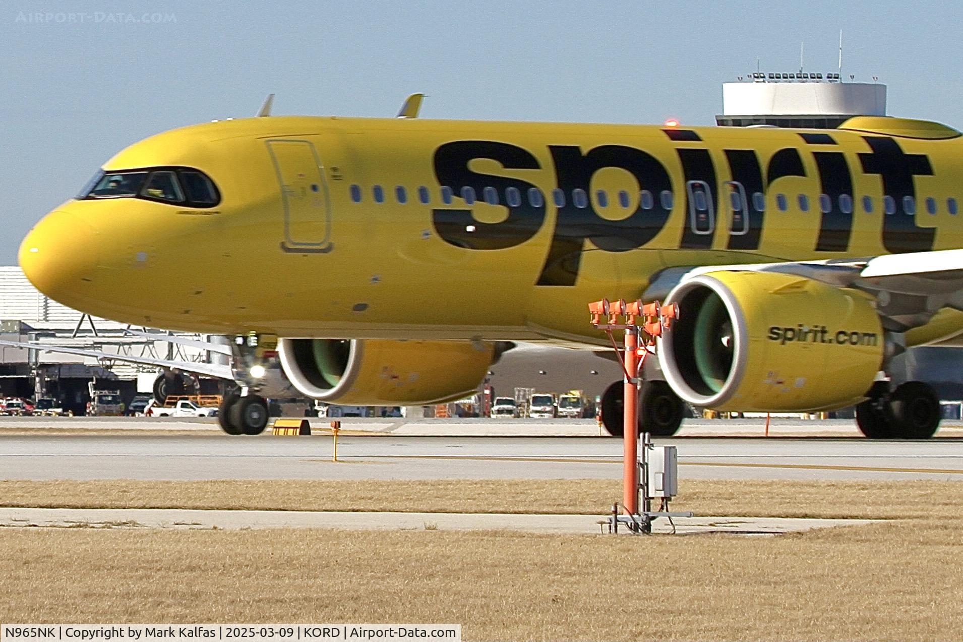 N965NK, 2022 Airbus A320-271N C/N 11124, A20N SPIRIT AIRLINES AIRBUS A320-271N neo N965NK NK494  ORD-MSY