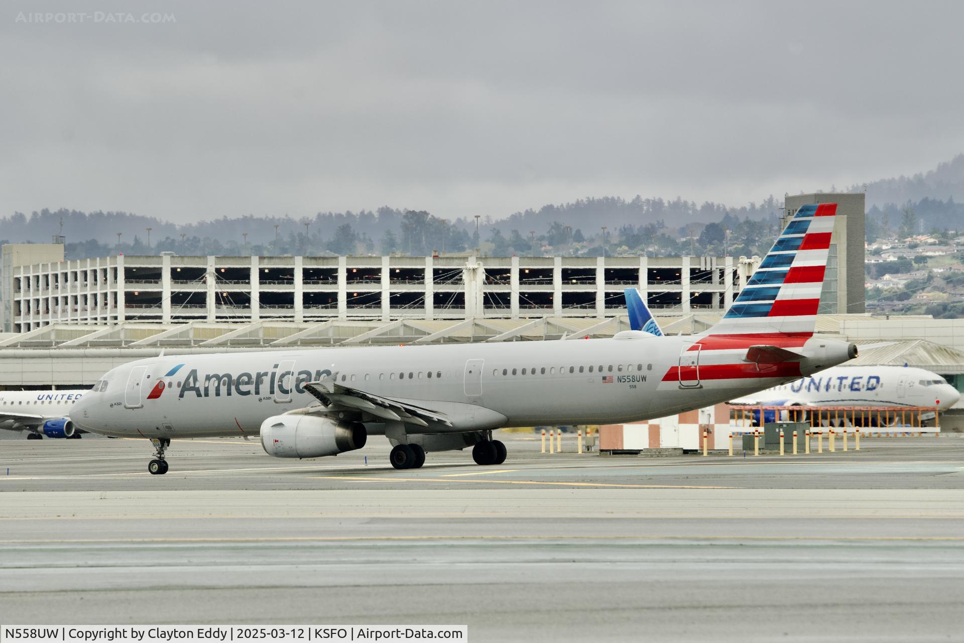N558UW, 2012 Airbus A321-231 C/N 5282, Departing runway 10 SFO 2025