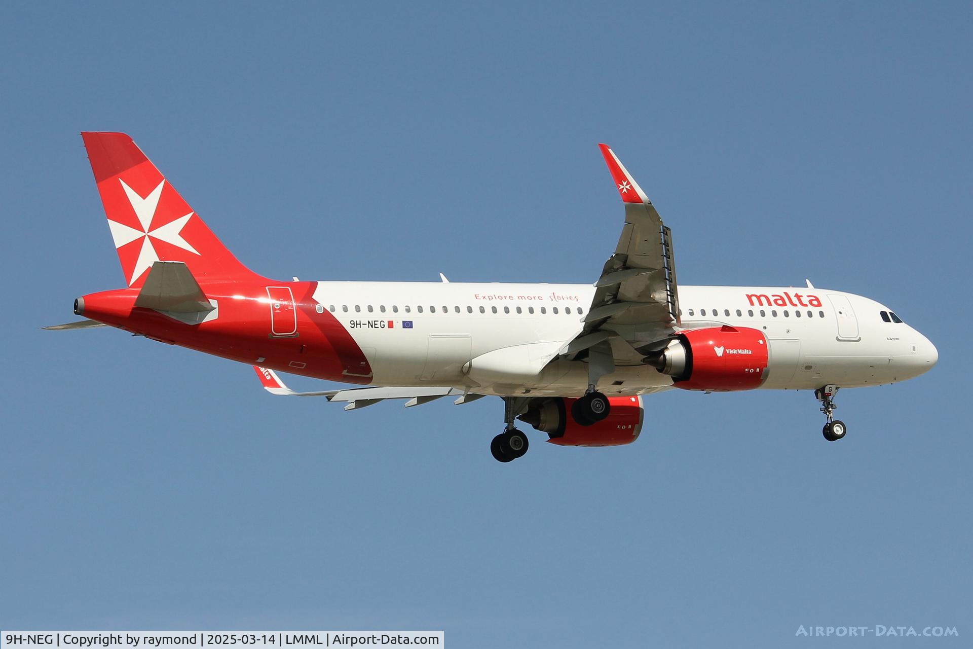 9H-NEG, 2024 Airbus A320-251N C/N 12182, A320Neo 9H-NEG KM Malta Airlines with 'Explore more stories Visit Malta stickers'.