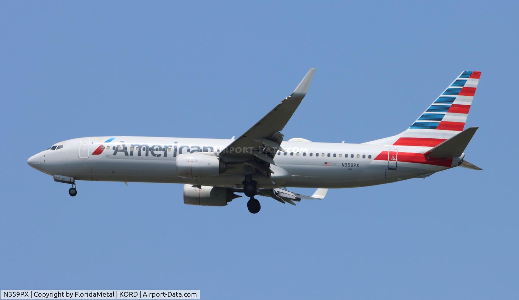 N359PX, 2017 Boeing 737-823 C/N 31280, AAL 738 zx dfw-ord