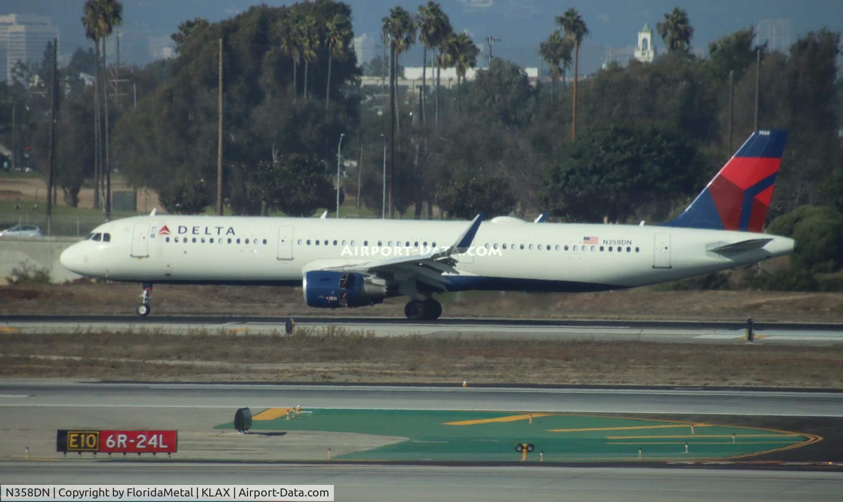 N358DN, 2018 Airbus A321-211 C/N 8316, DAL A321 zx dtw-lax