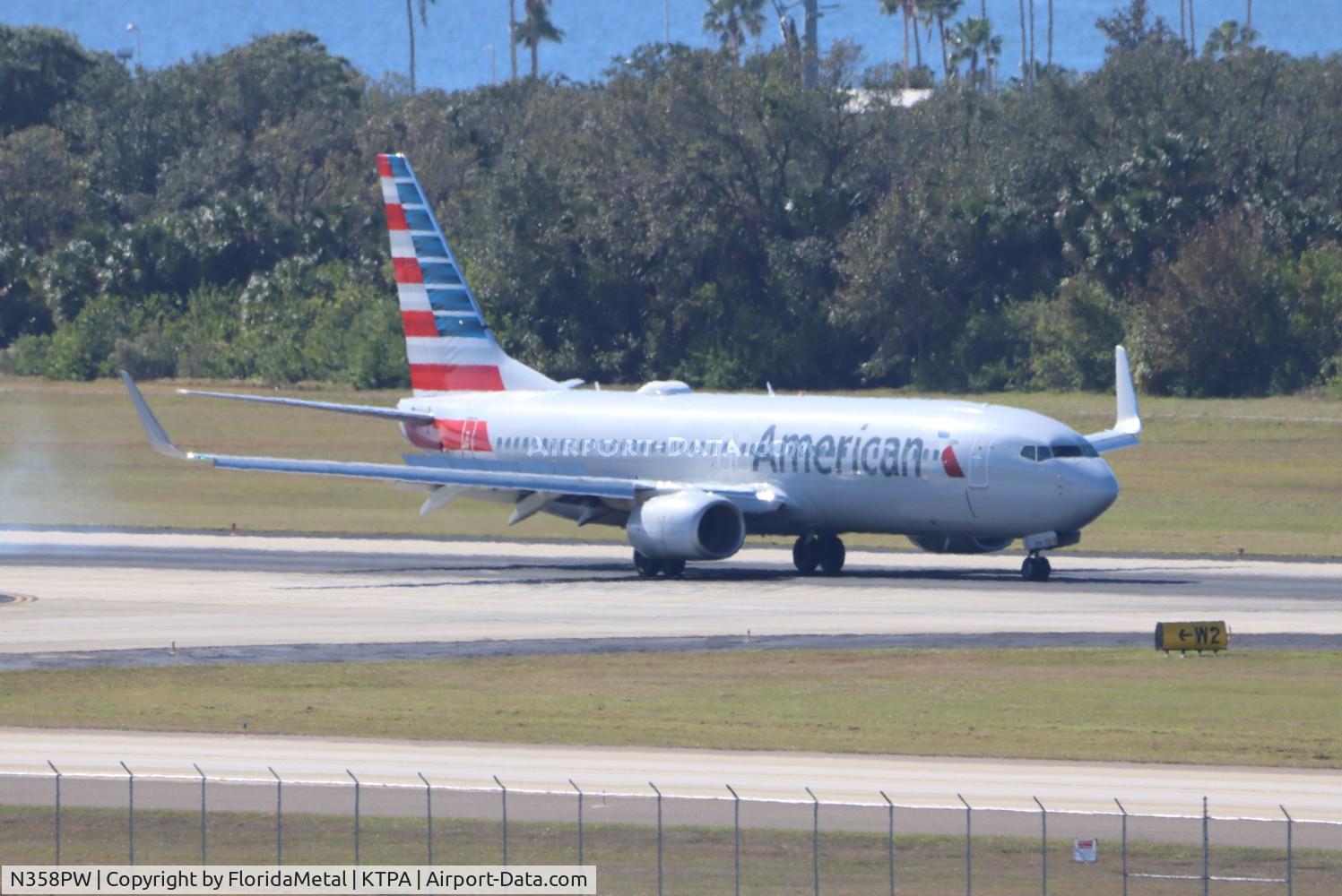 N358PW, 2017 Boeing 737-823 C/N 33349, AAL 738 zx dfw-tpa