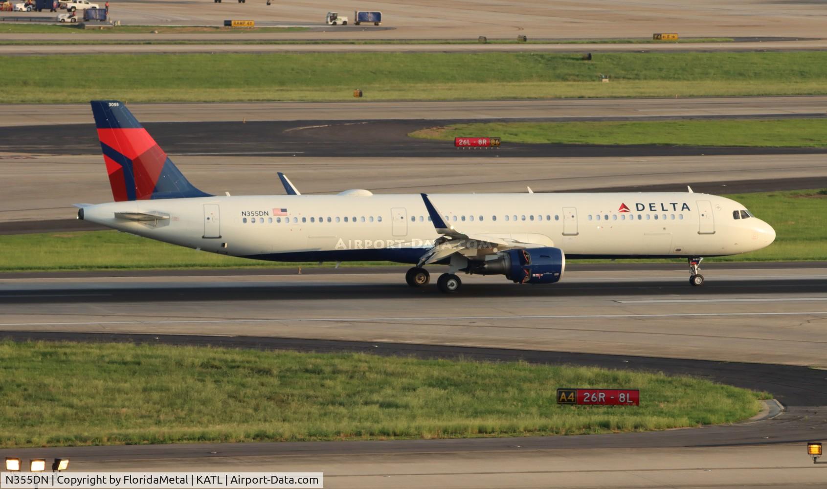N355DN, 2018 Airbus A321-211 C/N 8359, DAL A321 zx  bos-atl