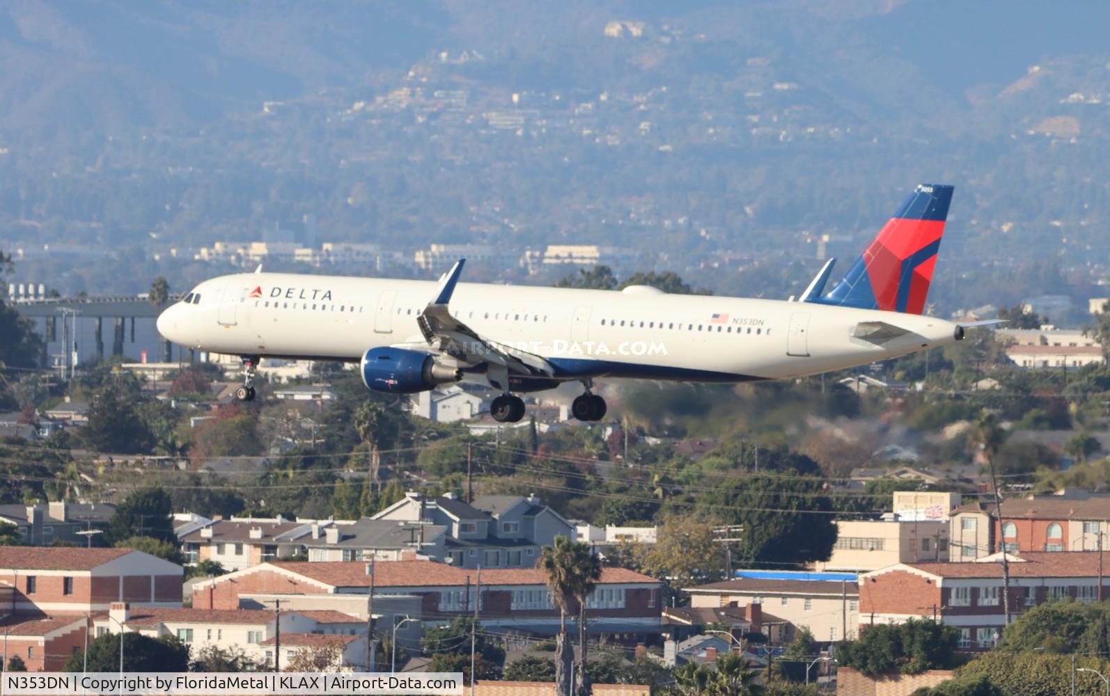 N353DN, 2018 Airbus A321-211 C/N 8322, DAL A321 zx msp-lax