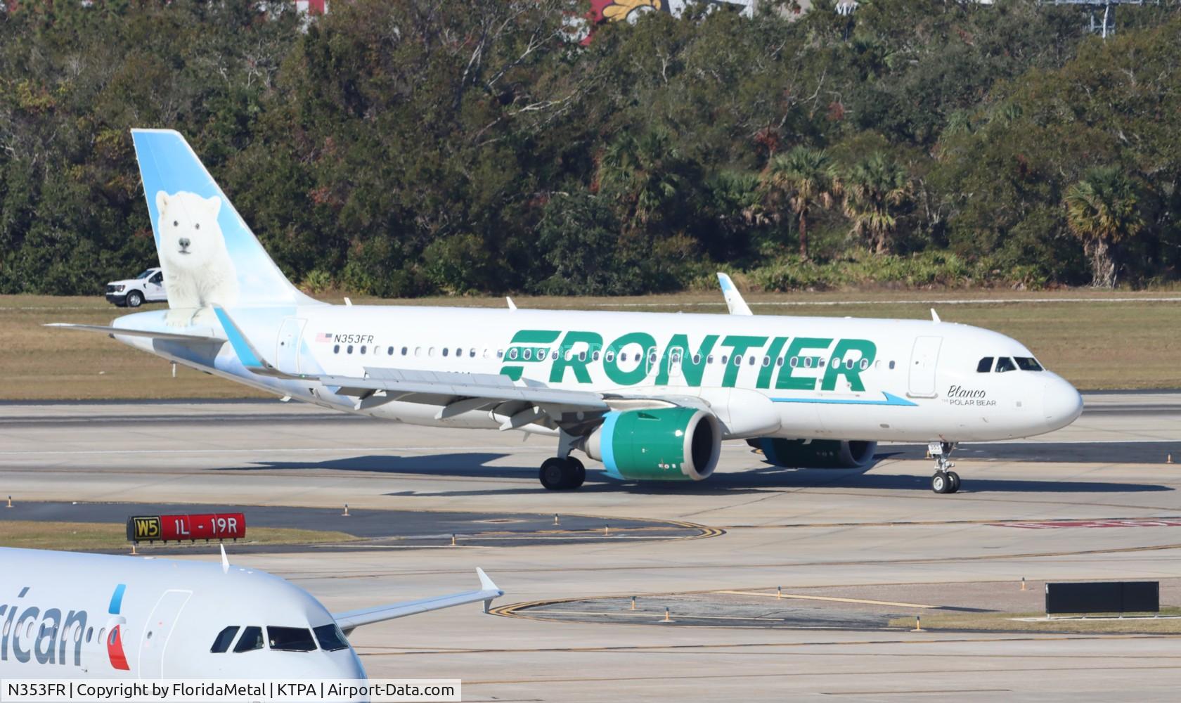 N353FR, 2019 Airbus A320-251N C/N 8977, FFT A32N Blanco zx ttn-tpa