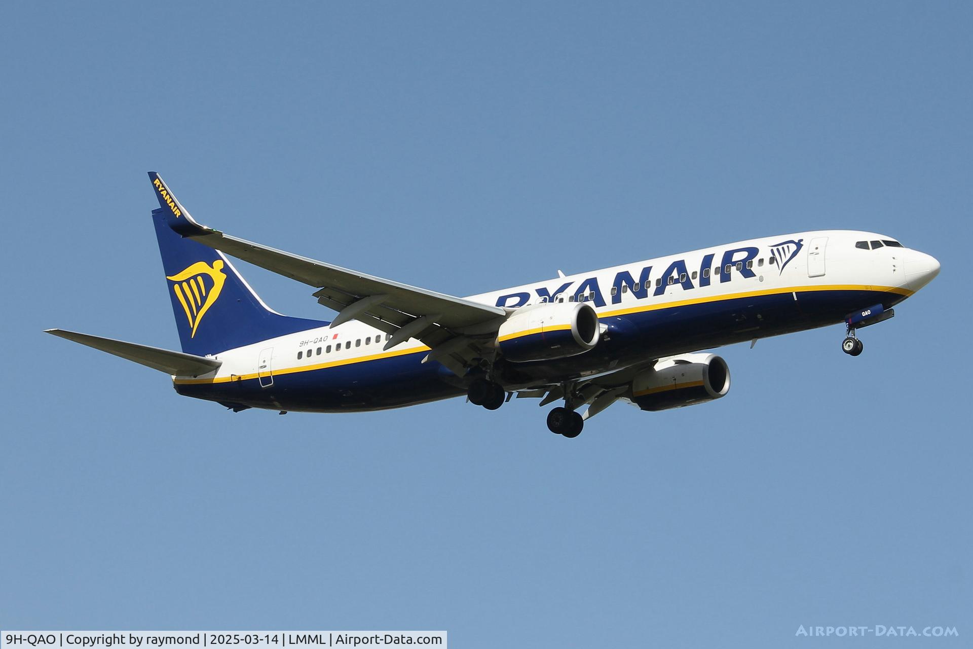 9H-QAO, 2015 Boeing 737-8AS C/N 44691, B737-800 9H-QAO Malta Air