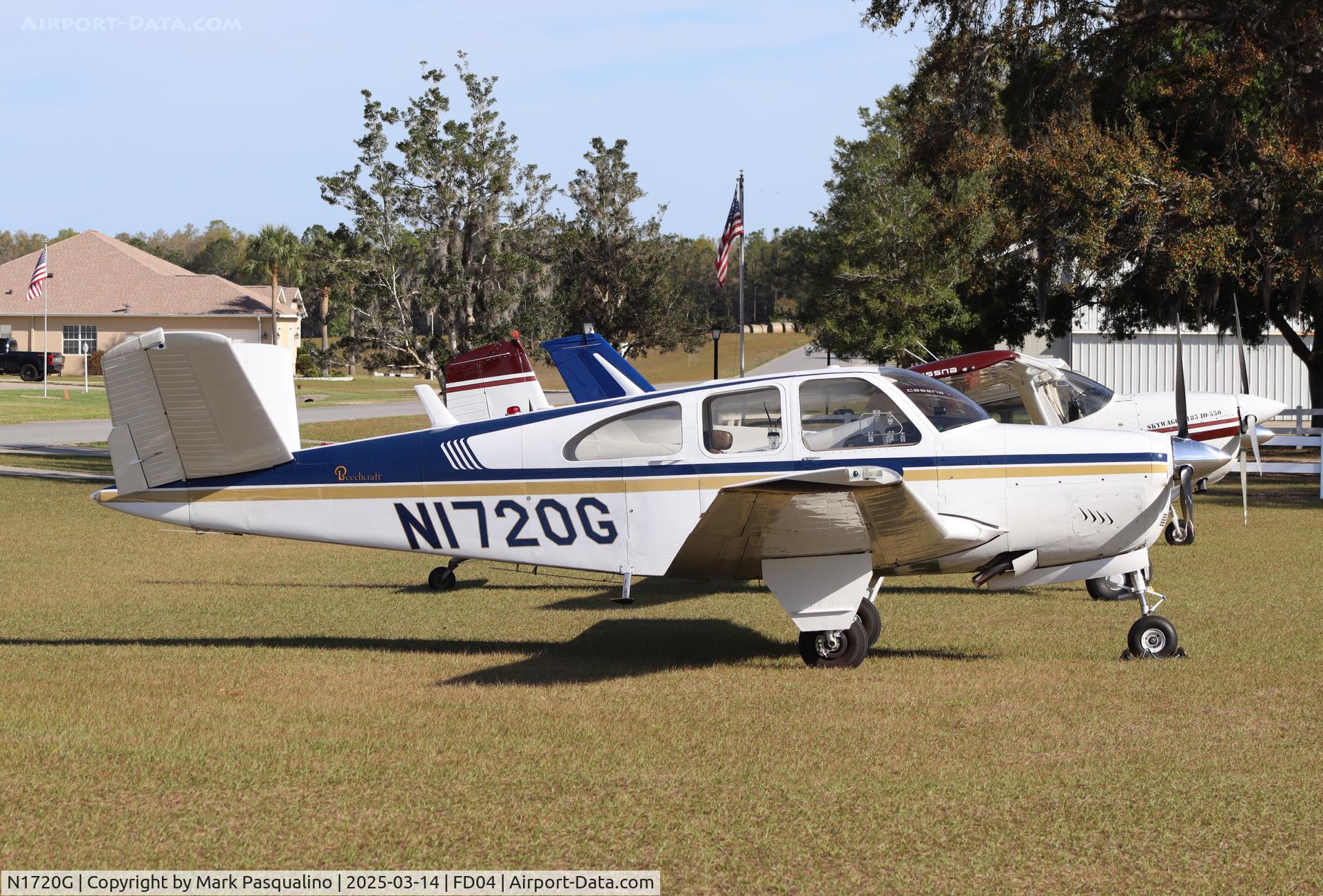 N1720G, 1962 Beech P35 Bonanza C/N D-6943, Beech P35