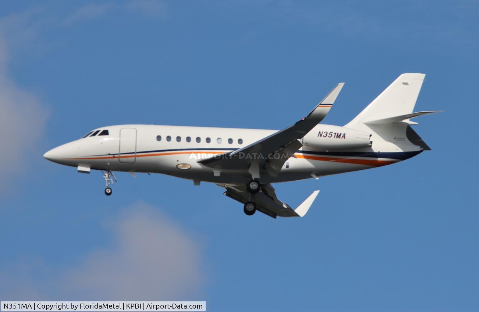 N351MA, 2008 Dassault Falcon 2000EX C/N 163, Falcon 2000EX zx