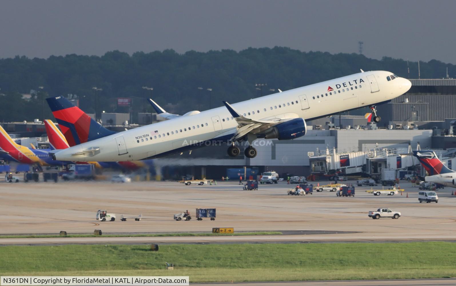 N361DN, 2018 Airbus A321-211 C/N 8423, DAL A321 zx atl-pwm