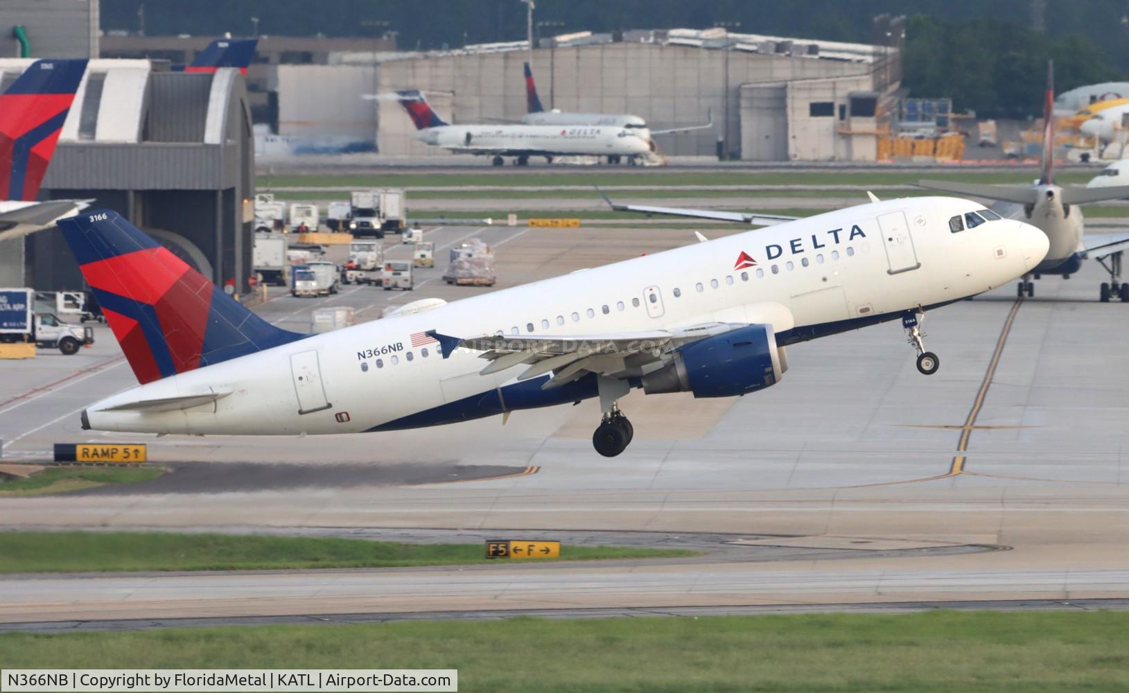 N366NB, 2003 Airbus A319-114 C/N 2026, DAL A319 zx atl-oma